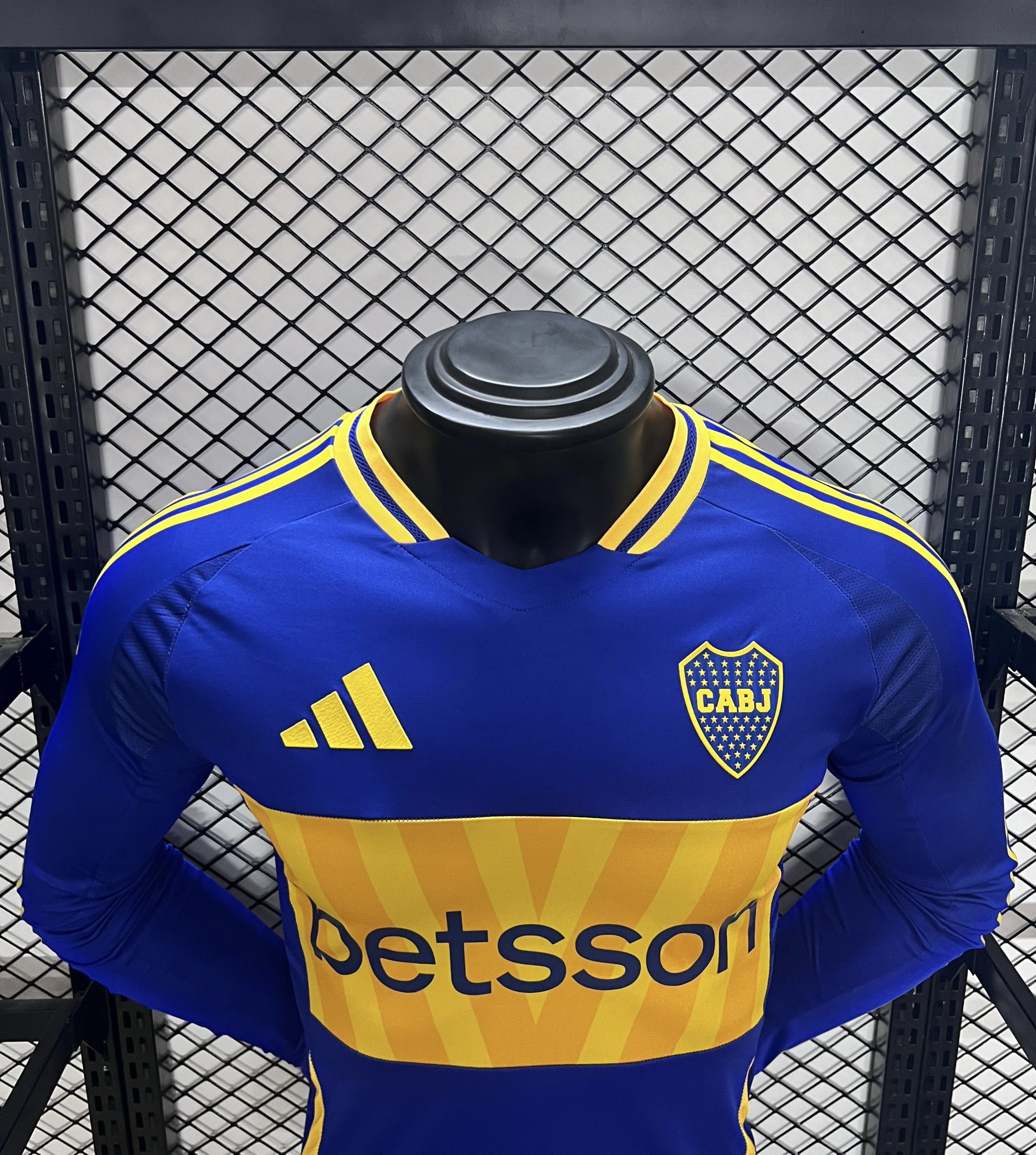 Boca Juniors 24-25 Home Long Sleeve Jersey - Player Version - ReplicasJersey