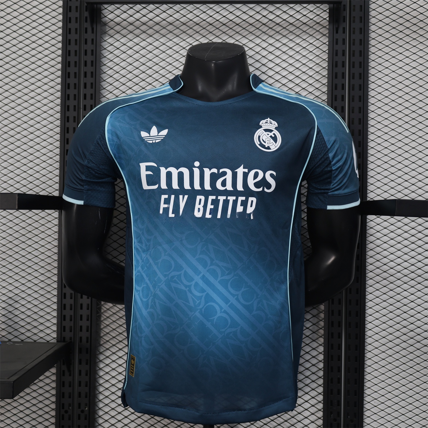Real Madrid 25-26 Blue Gradient Jersey with RMFC Pattern - Player Version - ReplicasJersey