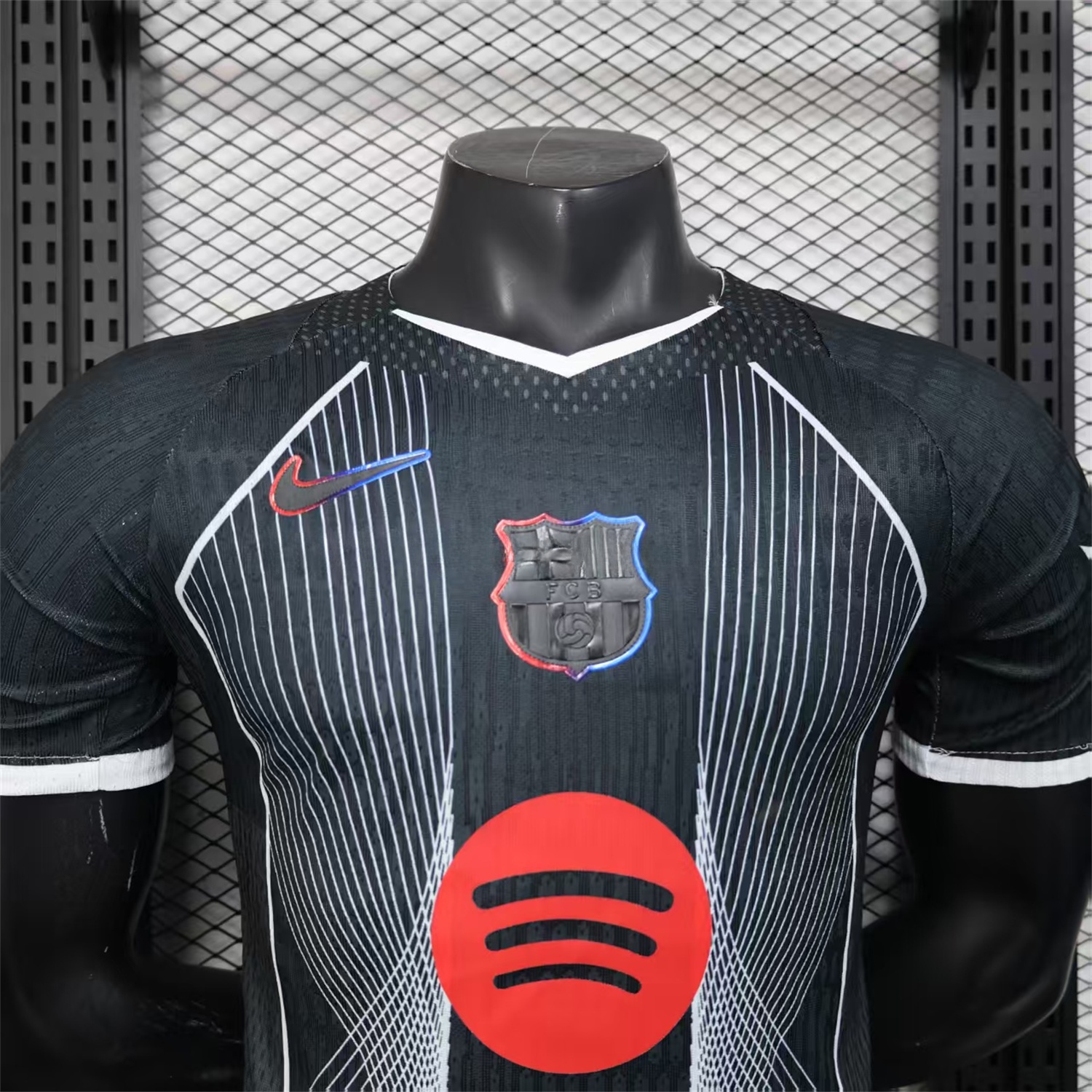 B.A.R.S.A 25-26 Black Big LOGO Special Jersey - Player Version - ReplicasJersey