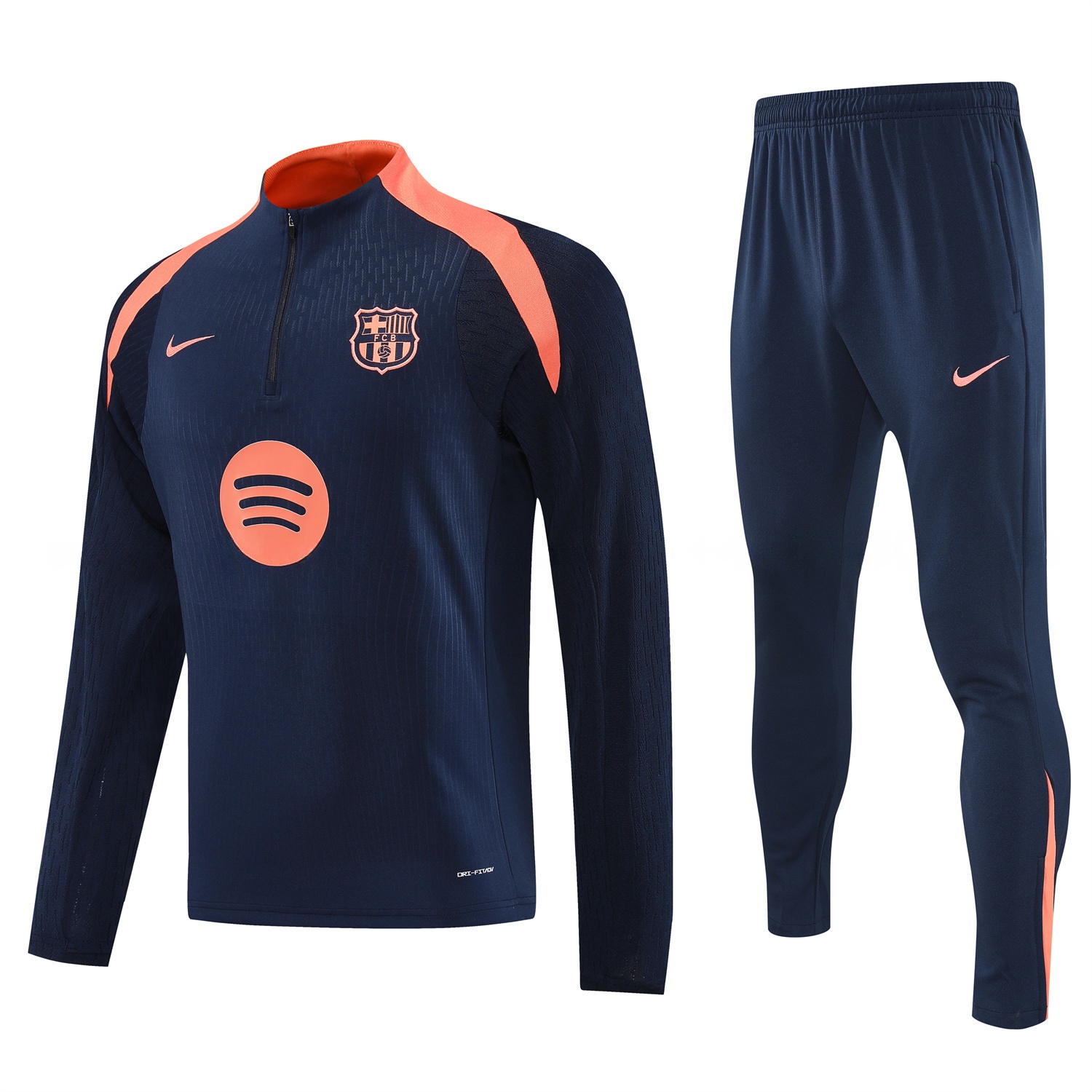 B.A.R.S.A 25-26 Long Sleeve Training Set - Deep Blue Top and Deep Blue Pants - ReplicasJersey