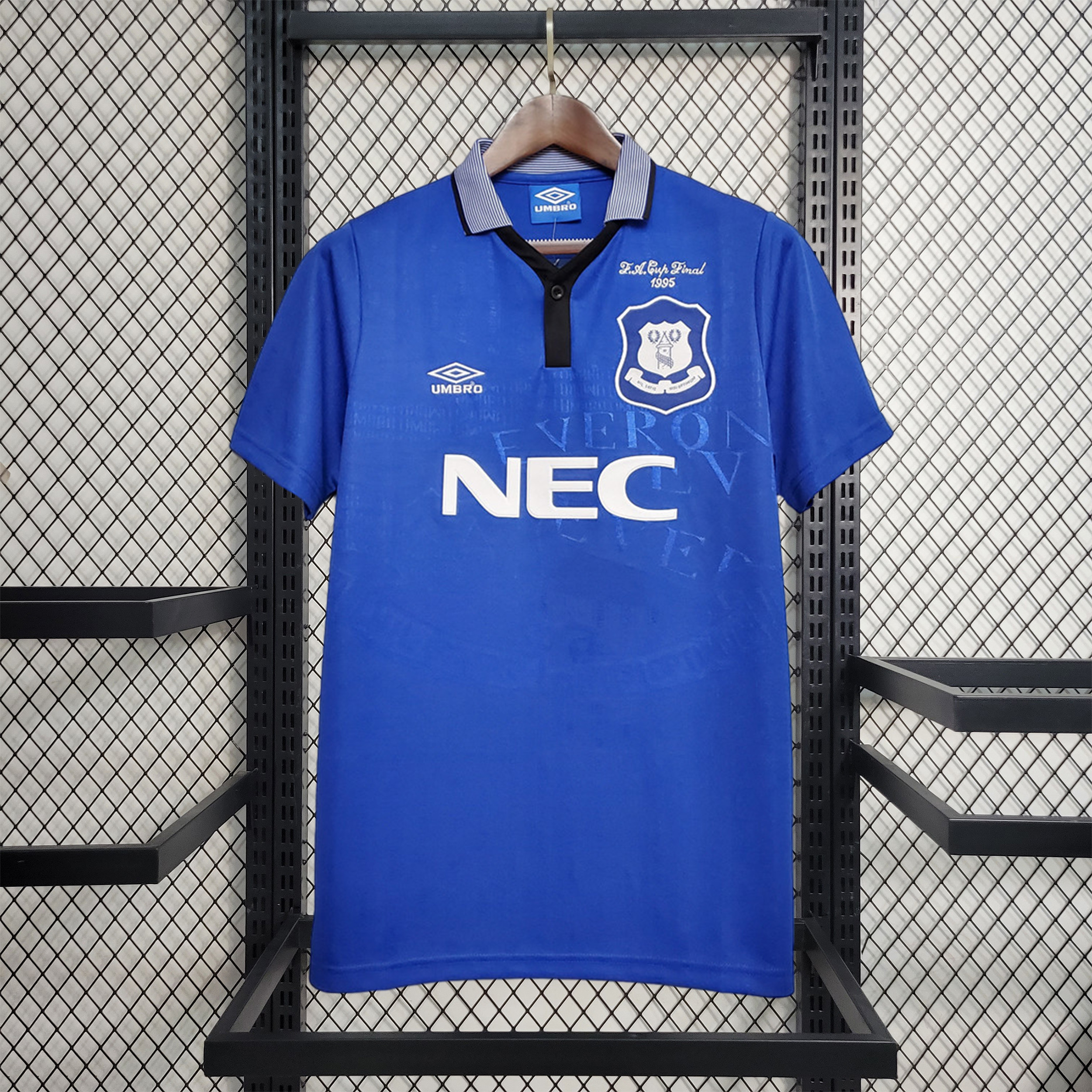 Retro Everton 1995 FA Cup Final Jersey - ReplicasJersey