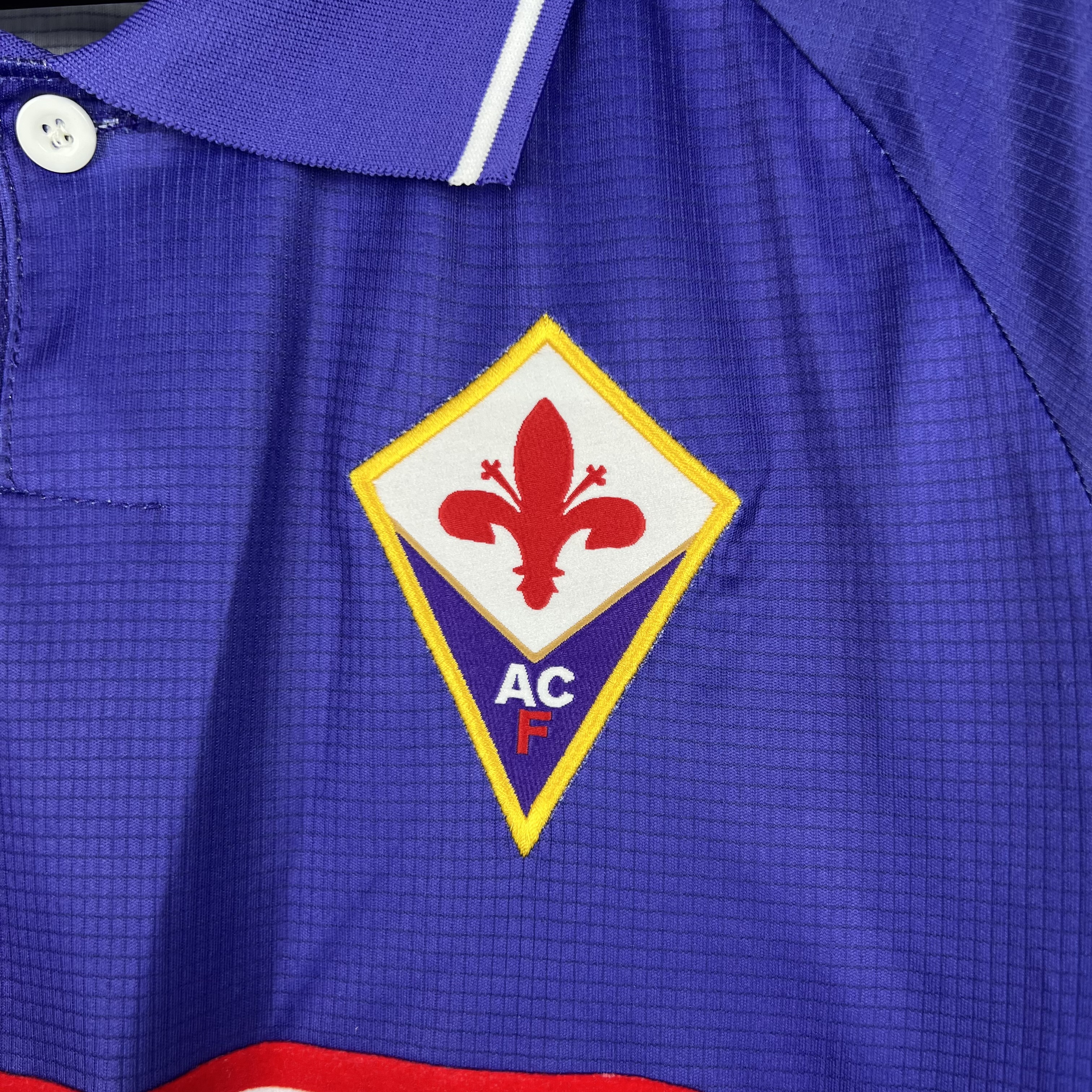 Retro Fiorentina 1998 Home Stadium Long Sleeve Jersey - ReplicasJersey