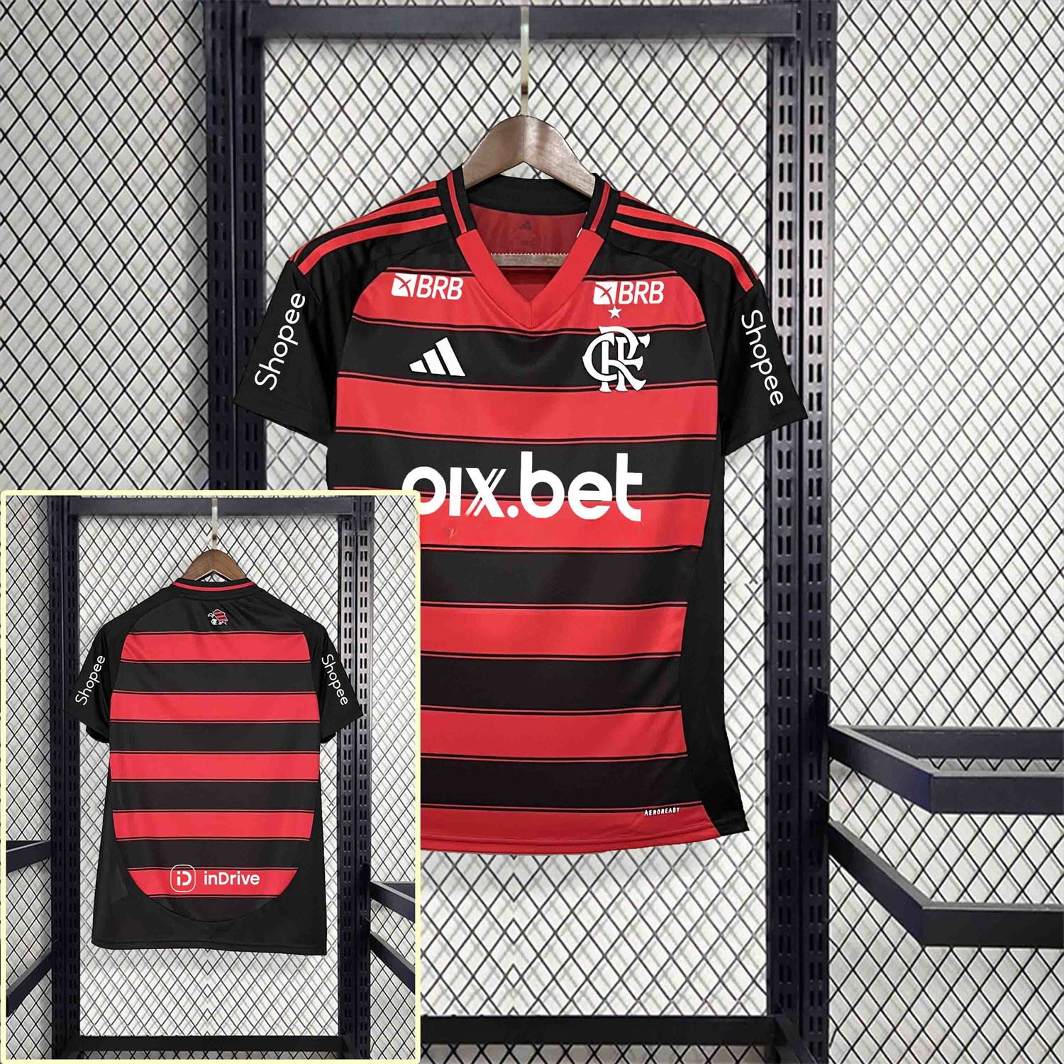 Women's Flamengo 25-26 Home Jersey with Sponsors - ReplicasJersey
