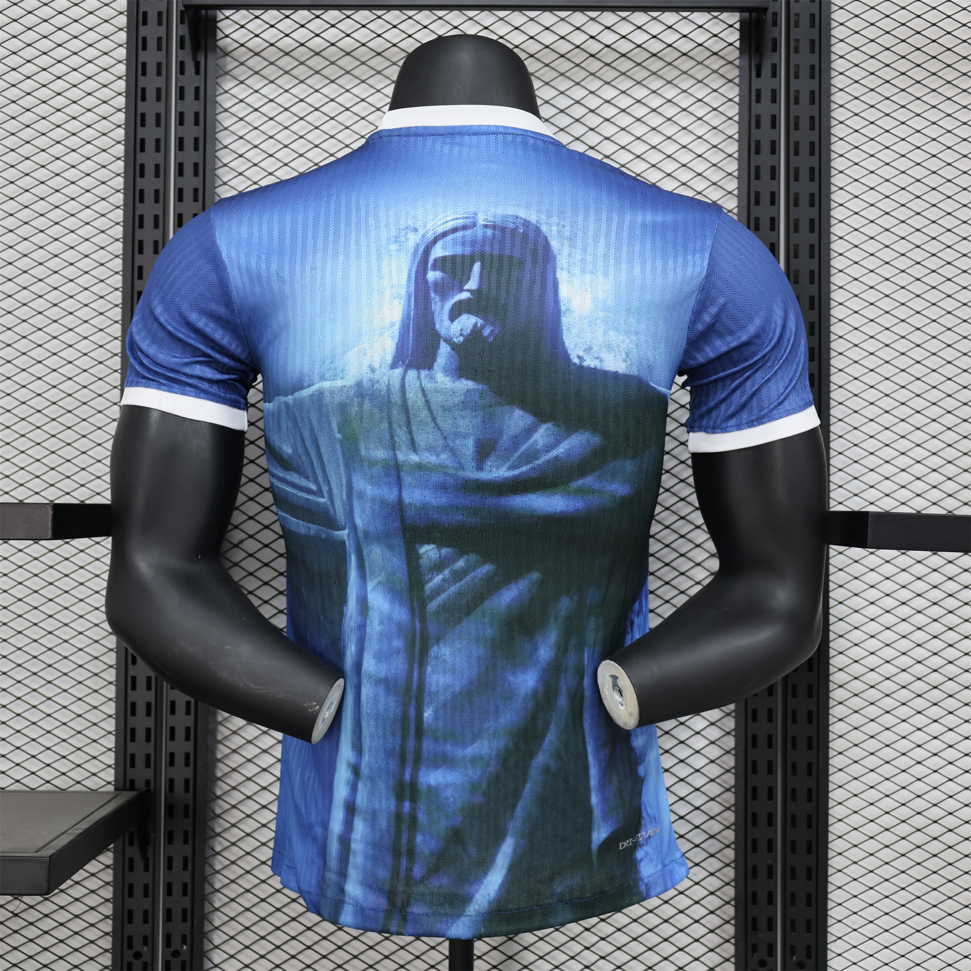 Brazil 2024 Blue Christ the Redeemer Statue Jersey - Player Version - ReplicasJersey