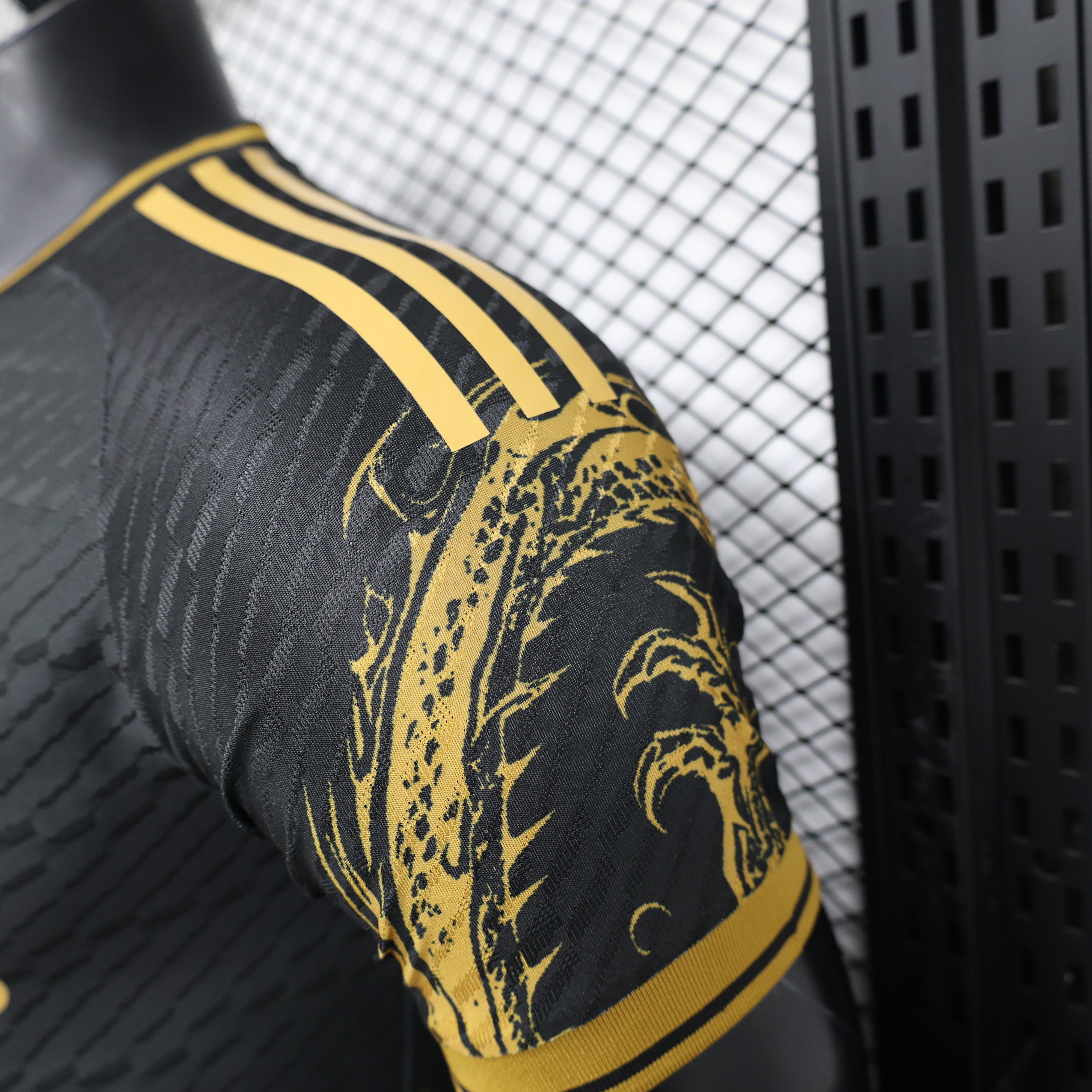 Real Madrid 24-25 Gold Dragon Special Edition White Jersey - Player Version - ReplicasJersey