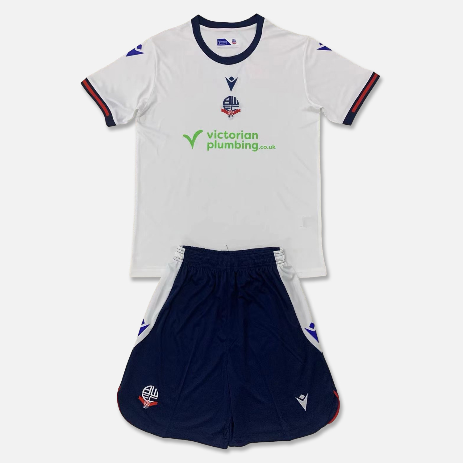 Bolton Wanderers 24-25 Home Men's Adult Jersey Set - Fans Version - ReplicasJersey