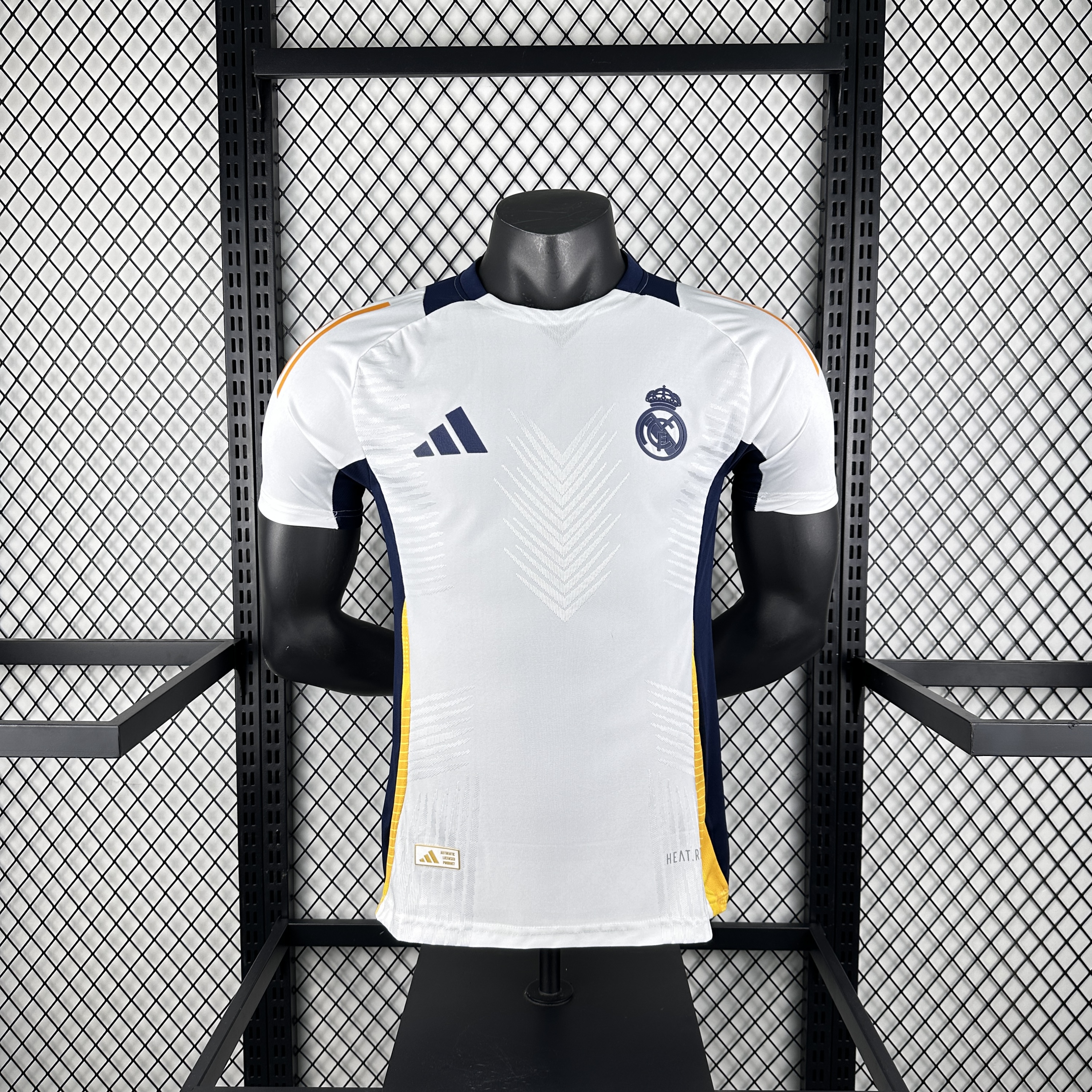 Real Madrid 24-25 White Pre-Match Training Jersey - Player Version - ReplicasJersey