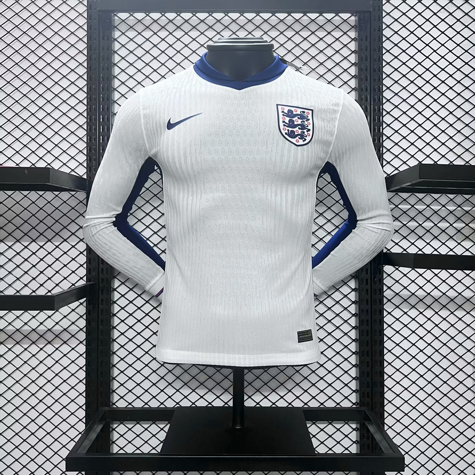 England 2024 Home Stadium Long Sleeve Jersey - Player Version - ReplicasJersey