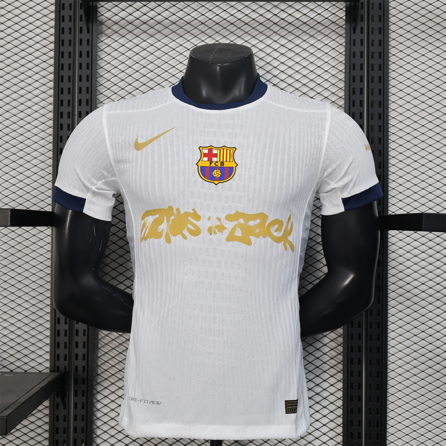 B.A.R.S.A x Travis Scott 24-25 White Special Jersey - Player Version - ReplicasJersey