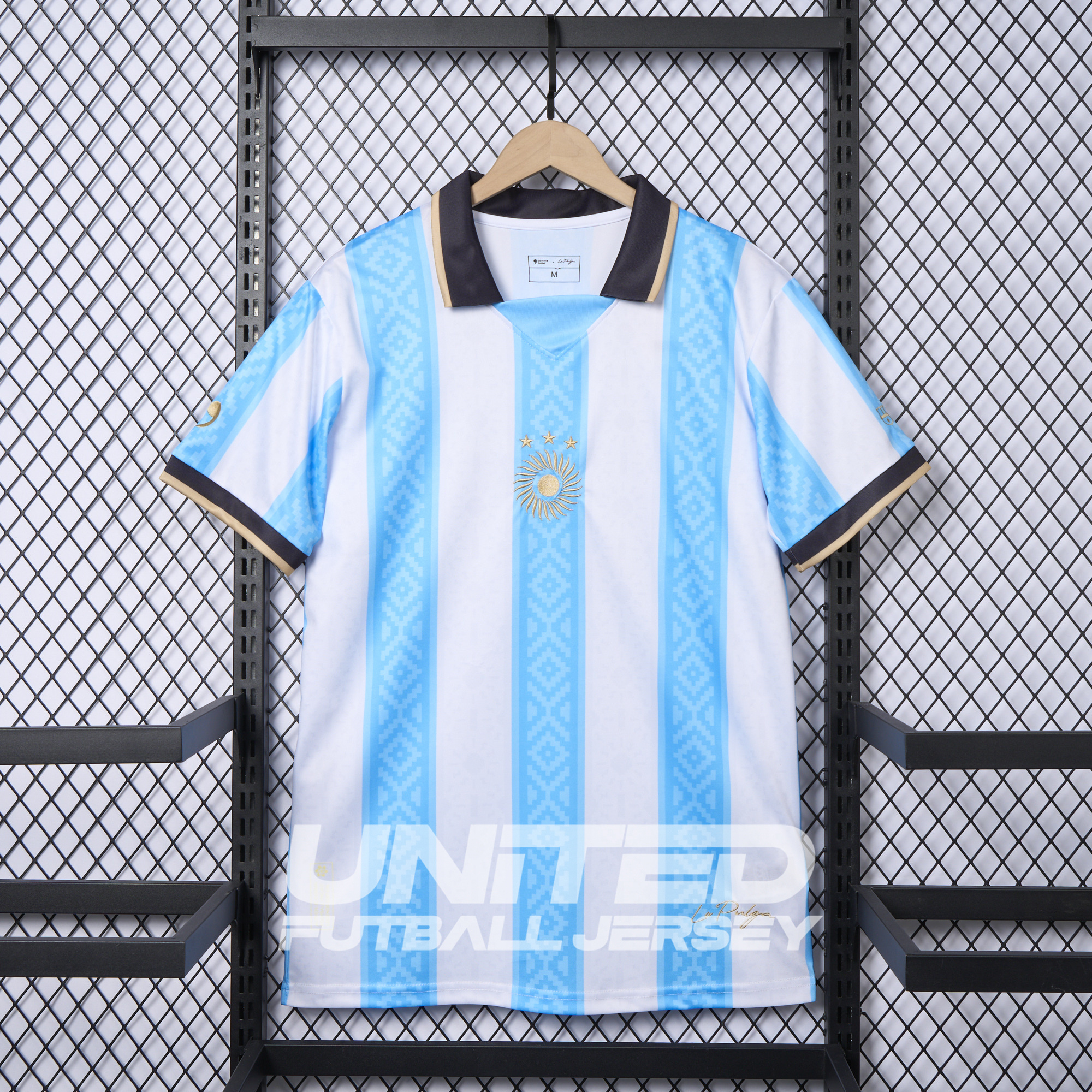 Argentina 2024-25 COMMA Messi Jersey - Fans Version - ReplicasJersey