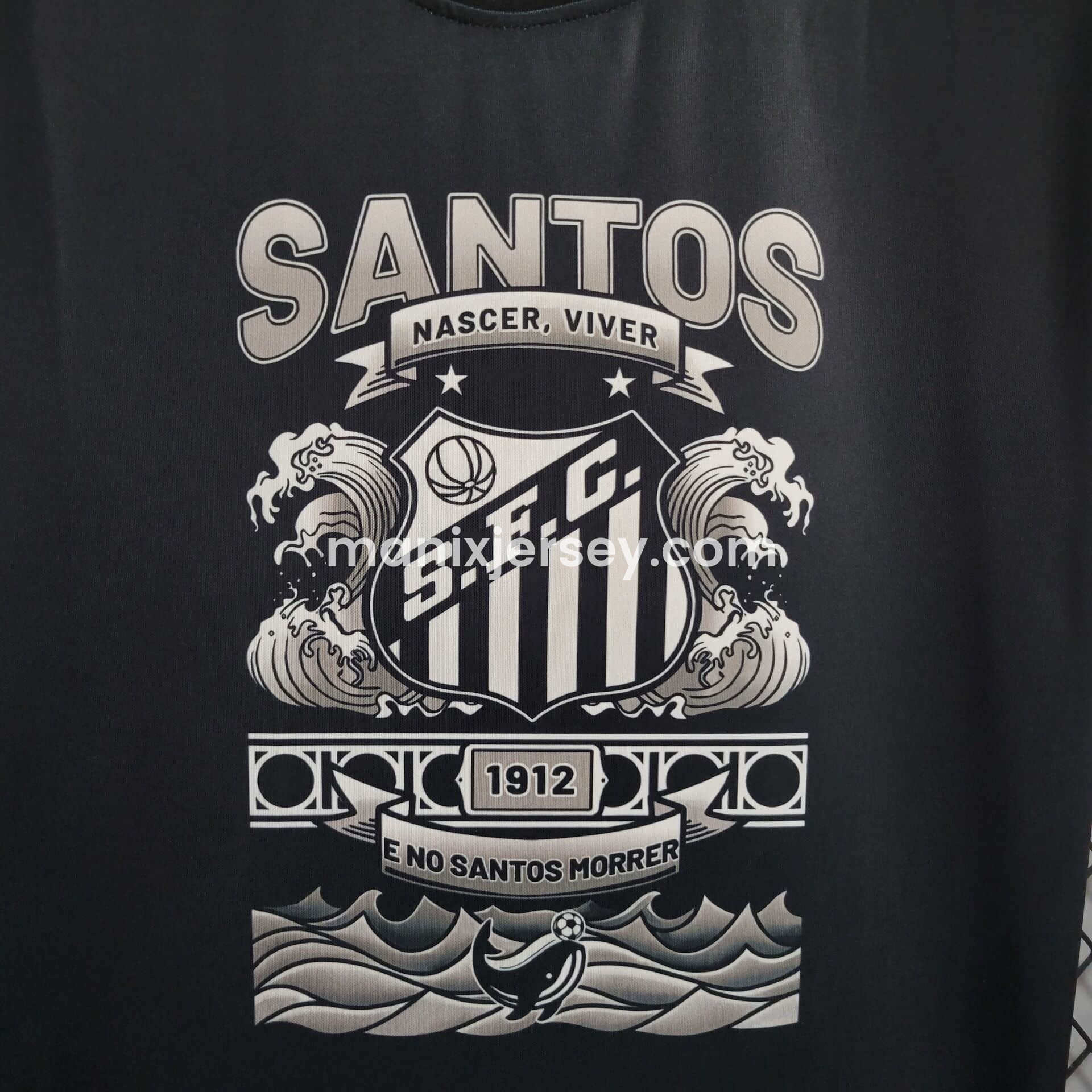 Santos 24-25 Black Special Edition T-shirts - ReplicasJersey