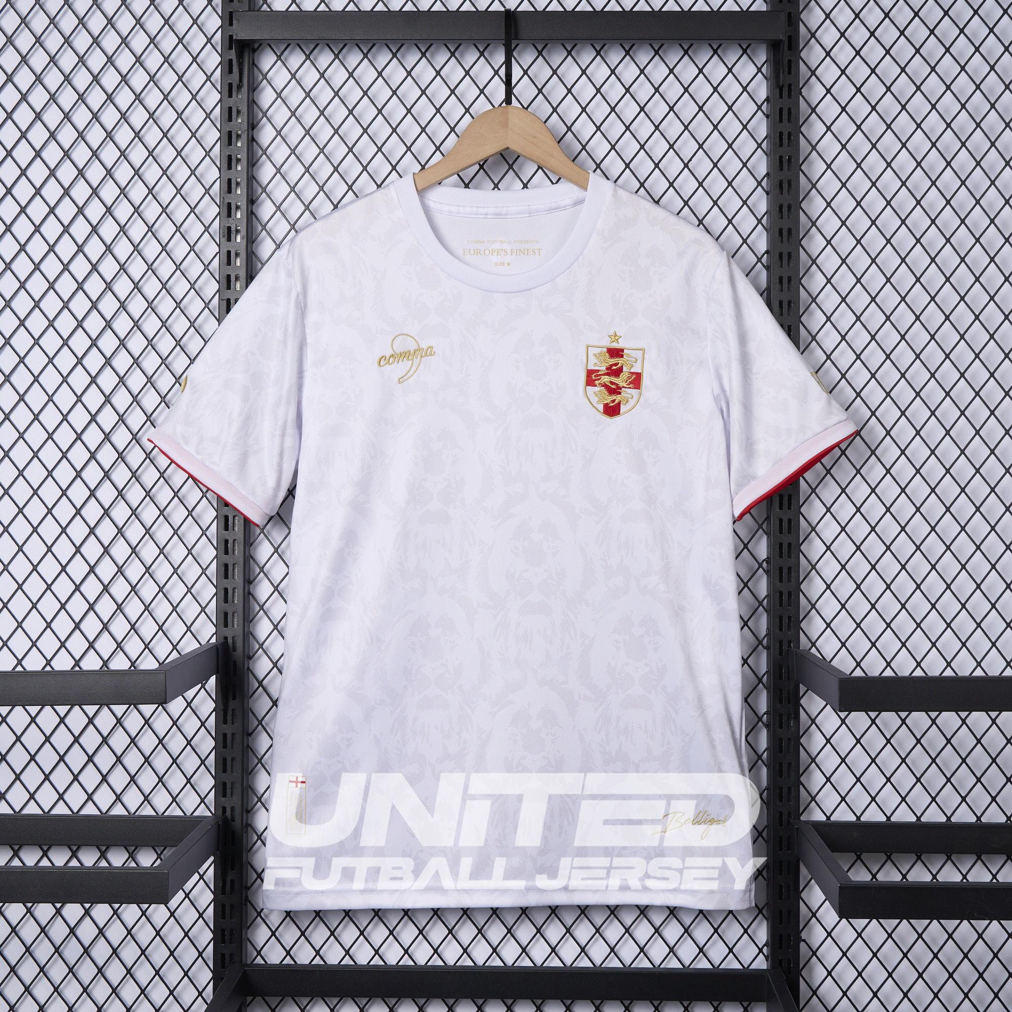 England 2024-25 COMMA White Special Edition Jersey - Fans Version - ReplicasJersey