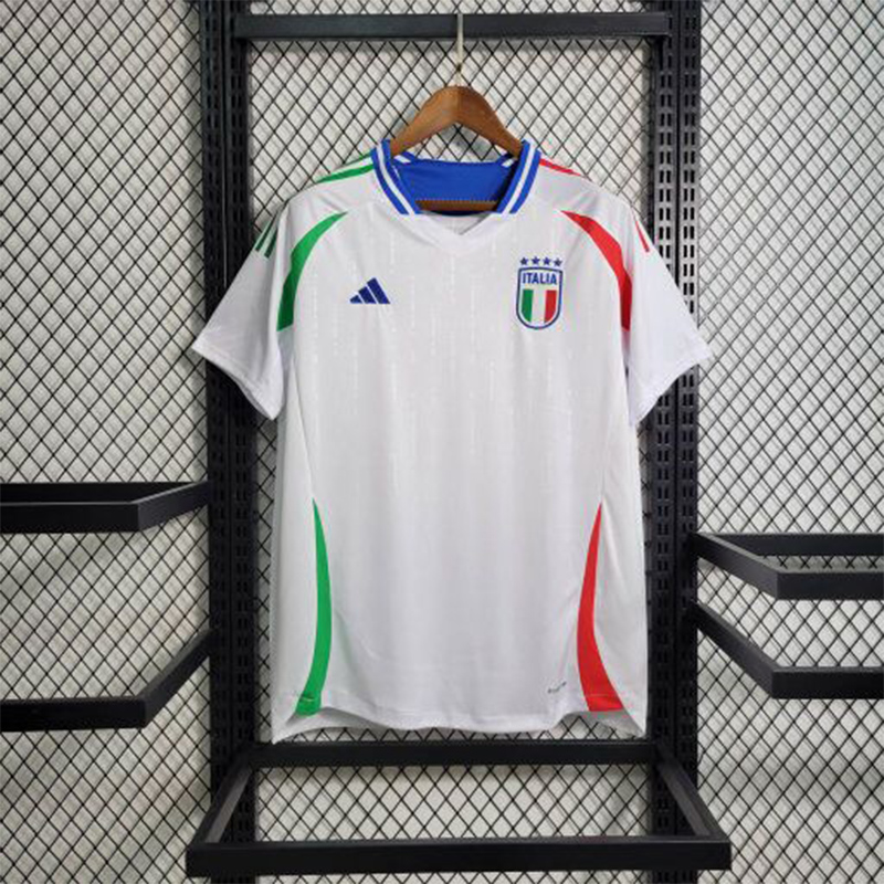 Italy 2024 Away Stadium Jersey - Fans Version - ReplicasJersey