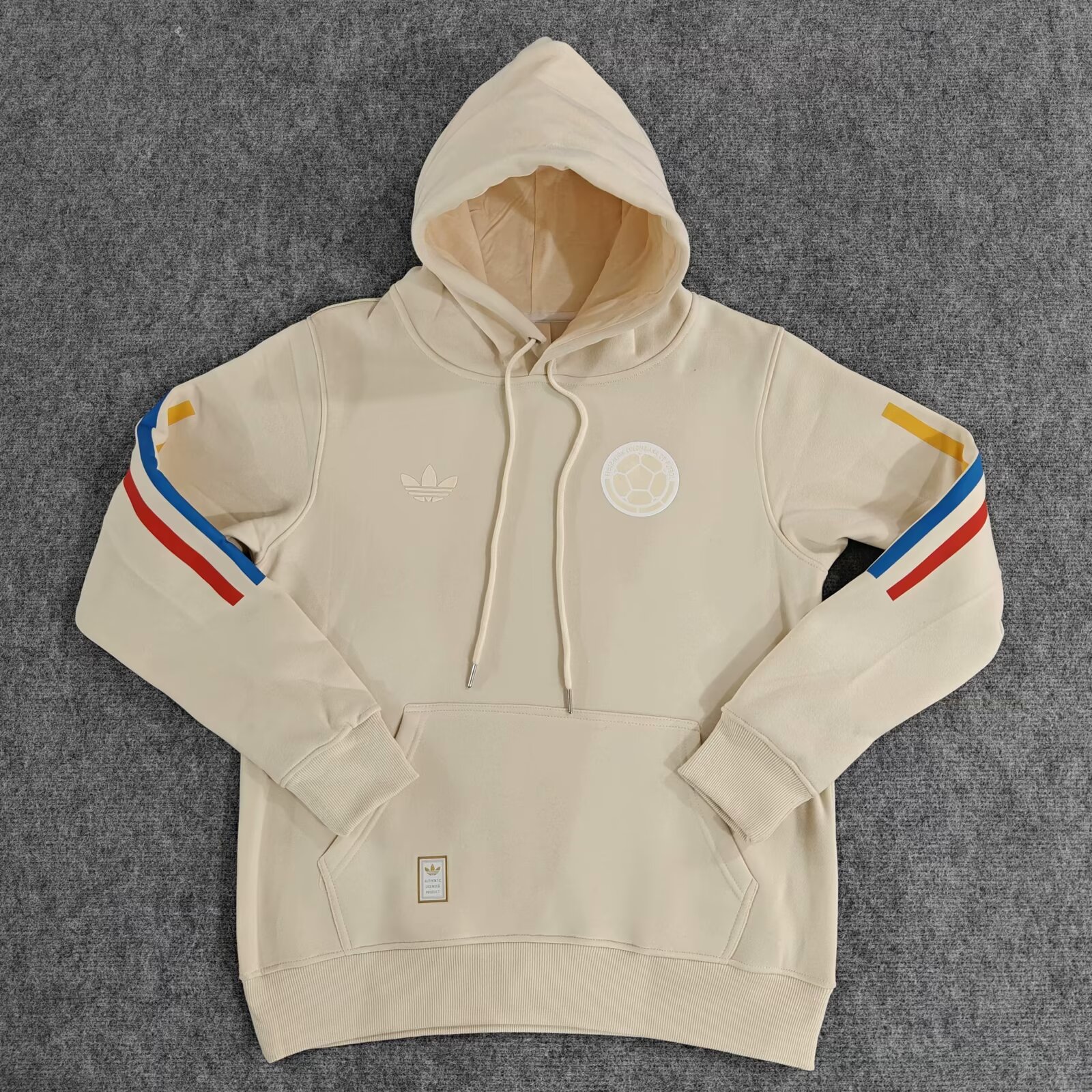 Colombia 2024 100th Anniversary Hooded - Beige - ReplicasJersey