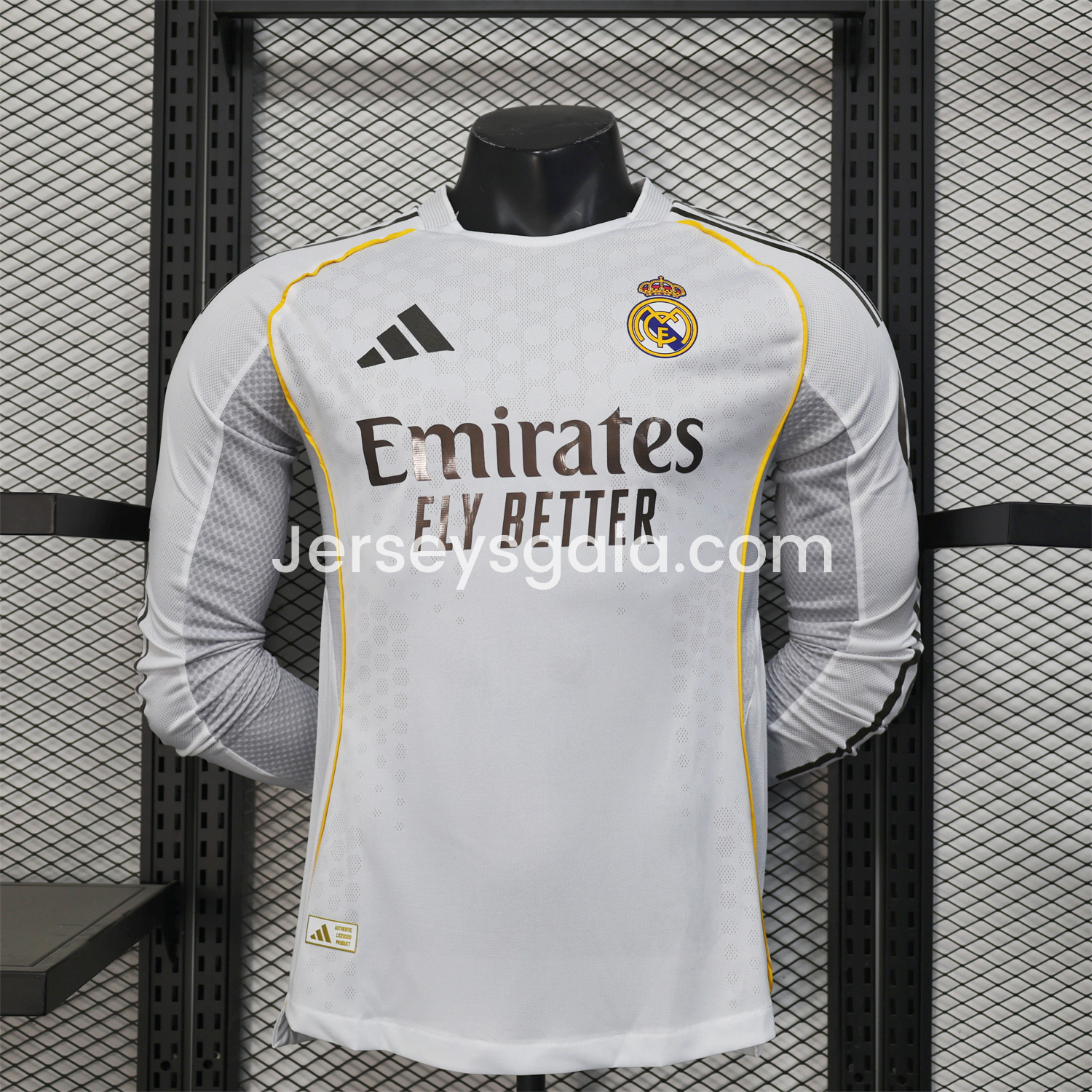 Real Madrid 25-26 Home Long Sleeves Jersey (Leaked Version) - Player Version - ReplicasJersey
