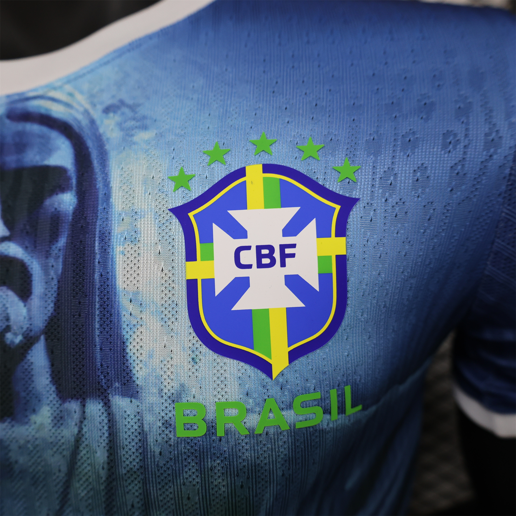 Brazil 2024 Blue Christ the Redeemer Statue Jersey - Player Version - ReplicasJersey