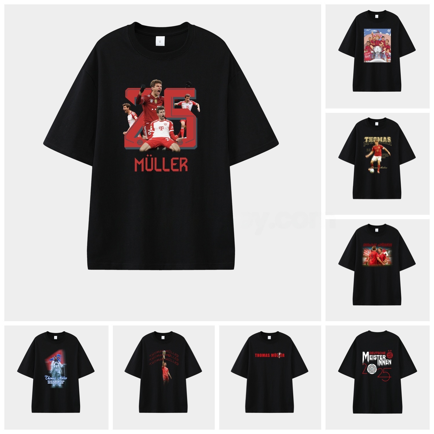 Bayern Munich Müller‘s Personal Highlights Unisex Pure Cotton T-shirt - ReplicasJersey