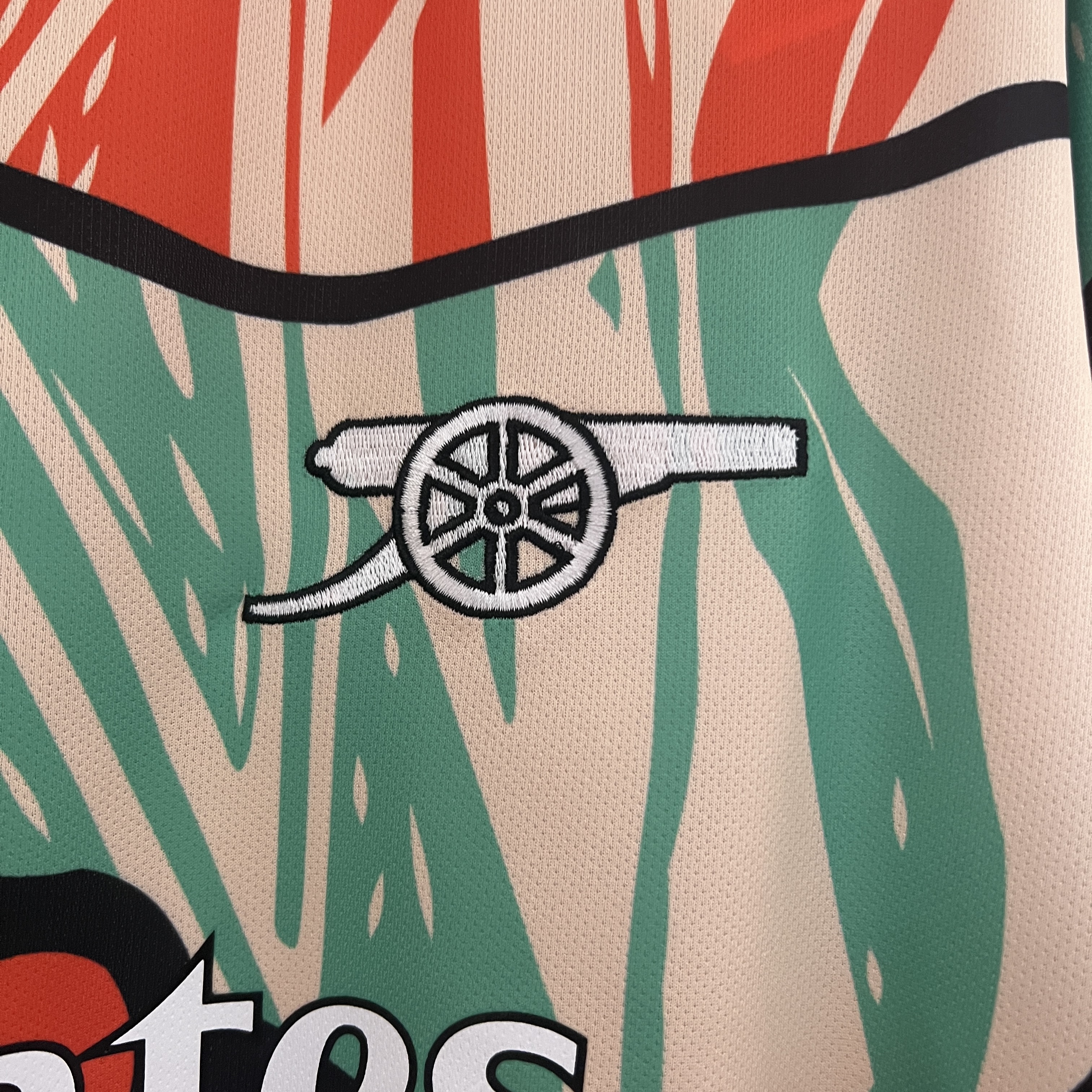 Arsenal 24-25 Red Green Pre-match Jersey - Fans Version - ReplicasJersey
