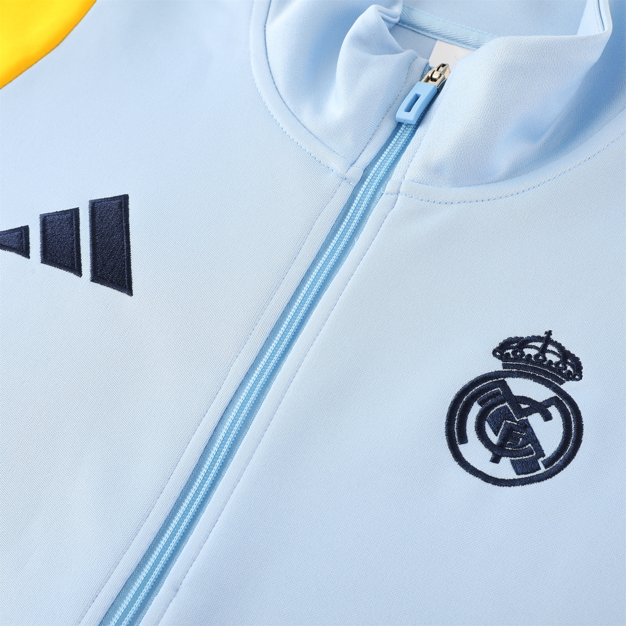 Real Madrid 24-25 Jacket Training Tracksuit - Light Blue - ReplicasJersey