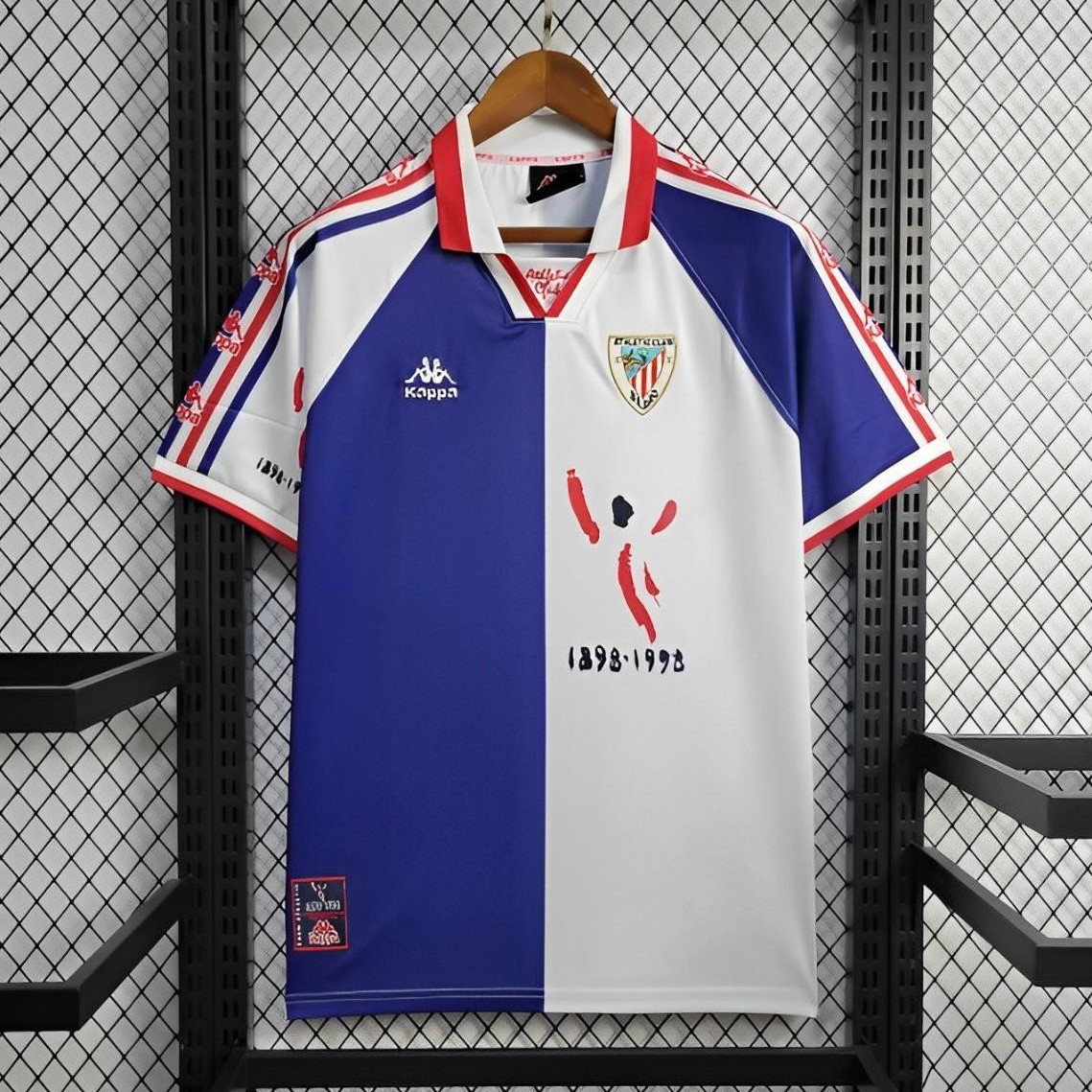 Retro Athletic Bilbao 1997-98 Away Jersey - ReplicasJersey