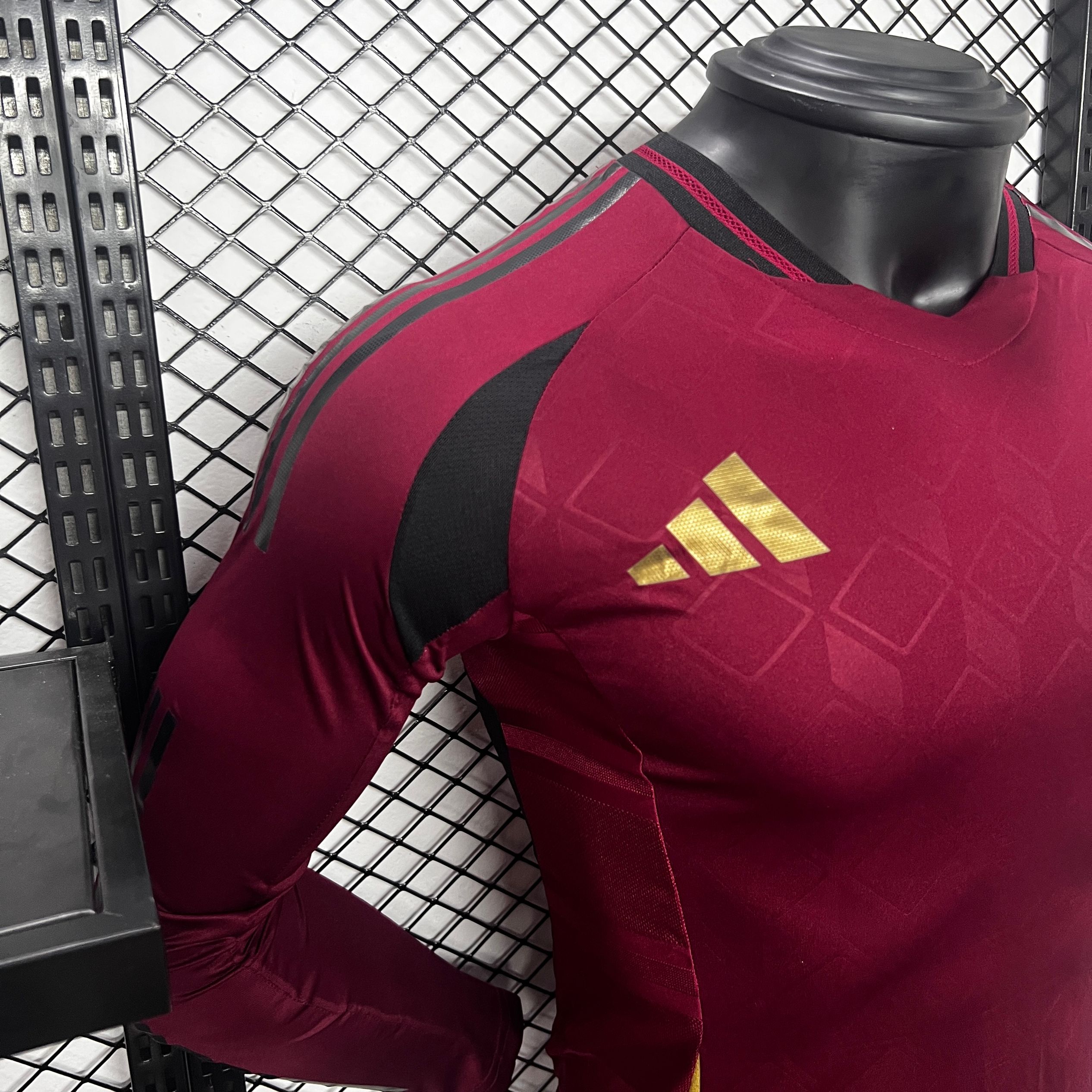 Belgium 2024 Home Stadium Long Sleeve Jersey - Player Version - ReplicasJersey