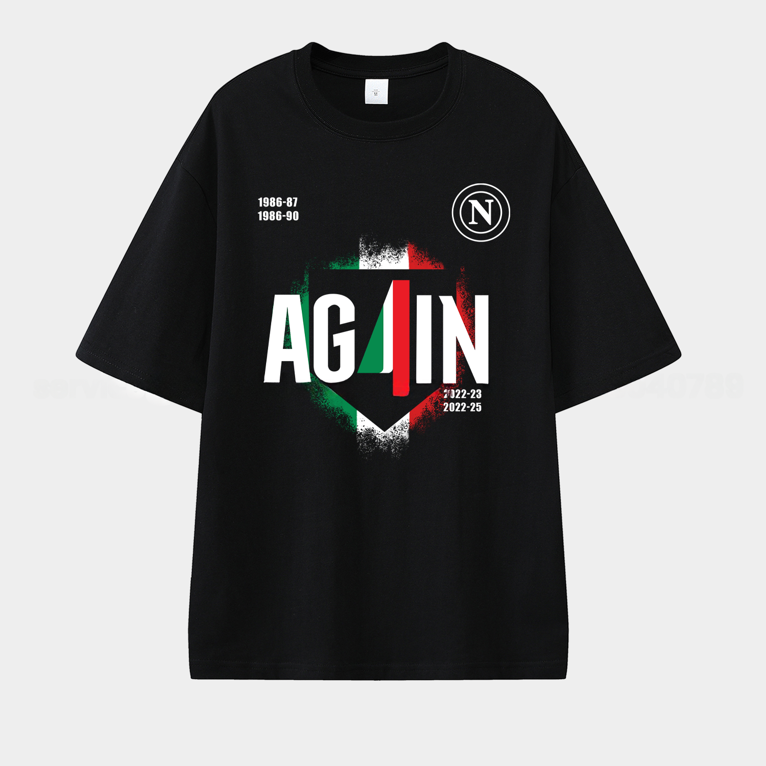 Napoli AG4IN 2025 Unisex Pure Cotton T-shirt - ReplicasJersey