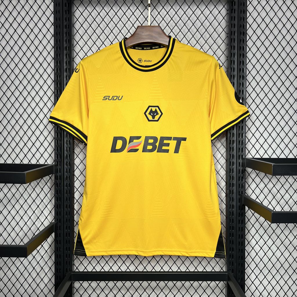 Wolverhampton Wanderers Wolves 24-25 Home Jersey - Fans Version - ReplicasJersey