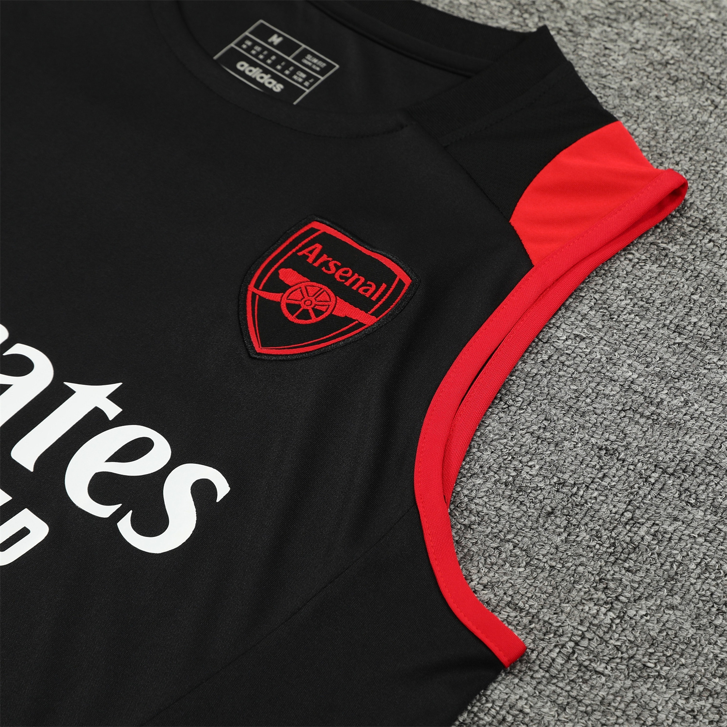 Arsenal 24-25 Vest Training Set - Black - ReplicasJersey