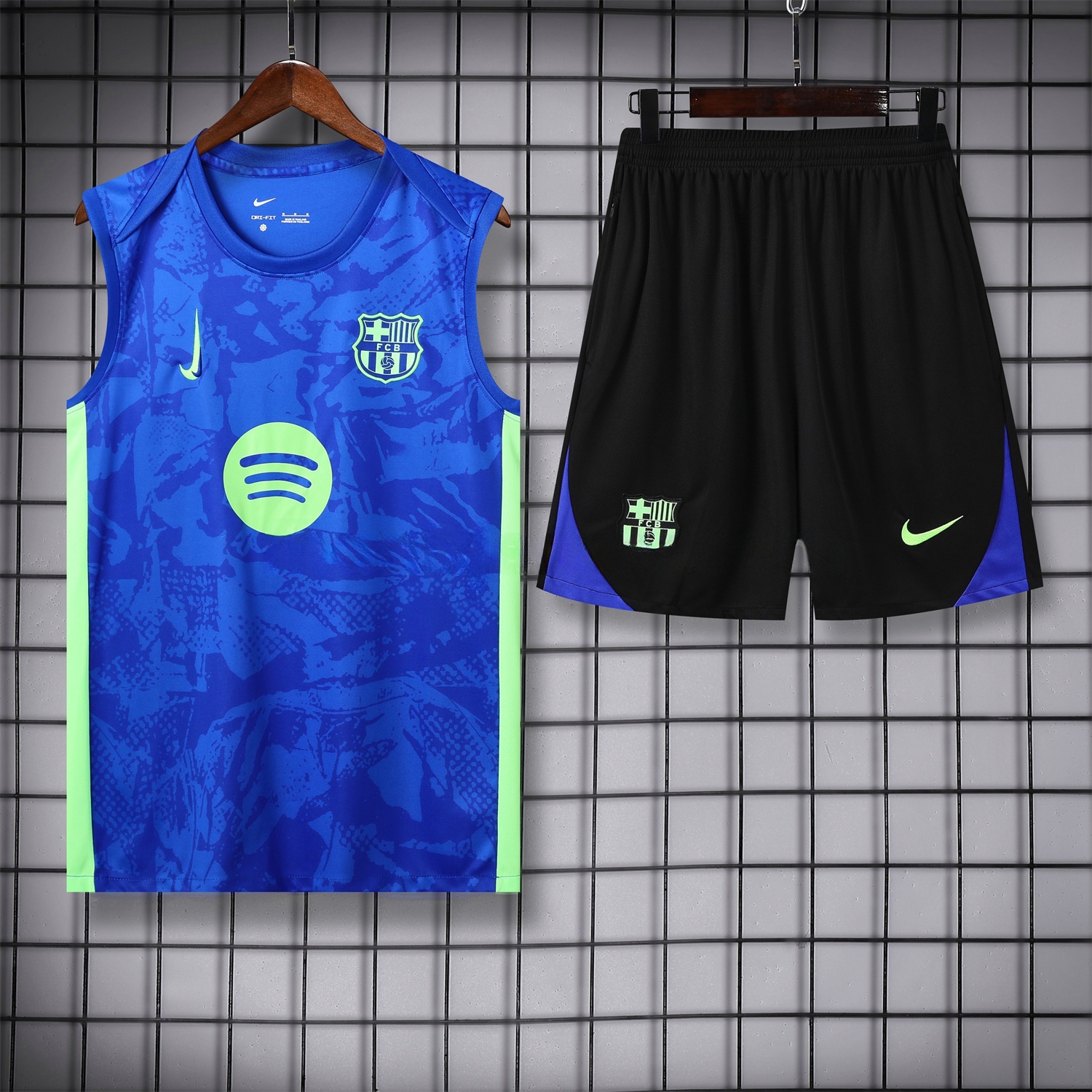 B.A.R.S.A 25-26 Vest Training Set - Blue Camouflage - ReplicasJersey