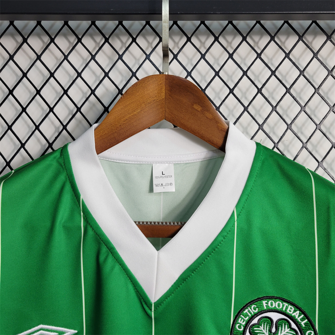 Retro Celtic 1984-86 Home Stadium Jersey - ReplicasJersey
