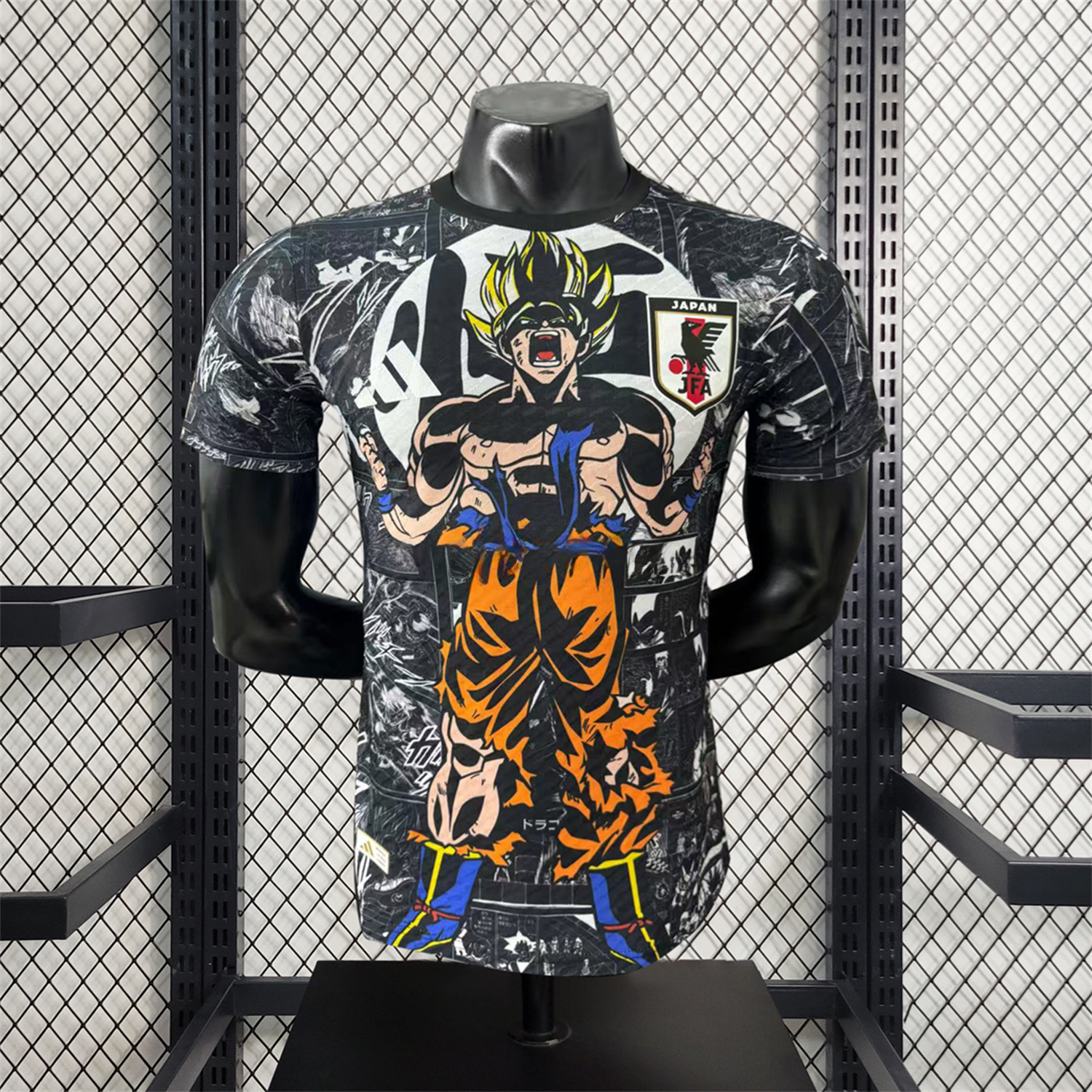 Japan 25-26 Muscle Saiyan Black Special Jersey - Player Version - ReplicasJersey