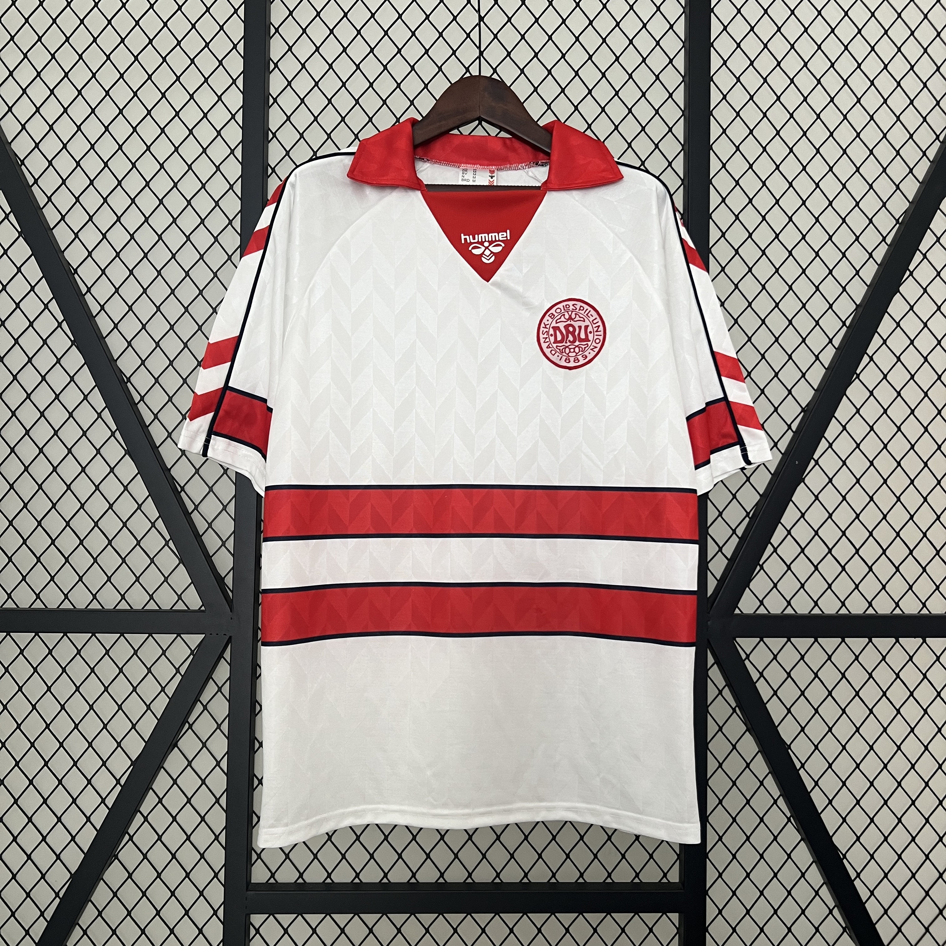 Retro Denmark 1988 Away Jersey - Fans Version - ReplicasJersey