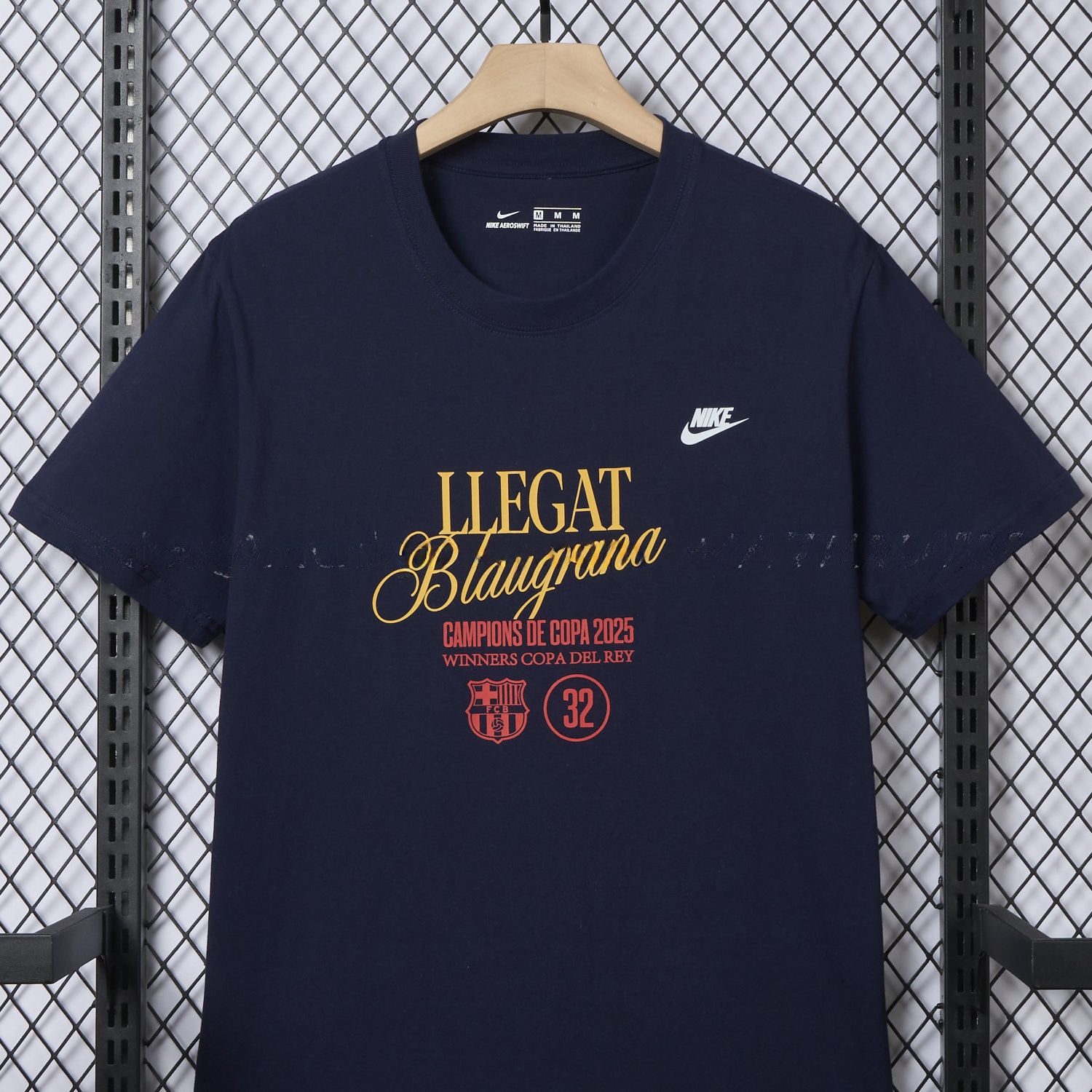 B.A.R.S.A 2025 Winners Copa Del Rey Deep Blue Commemorative T-shirt - ReplicasJersey