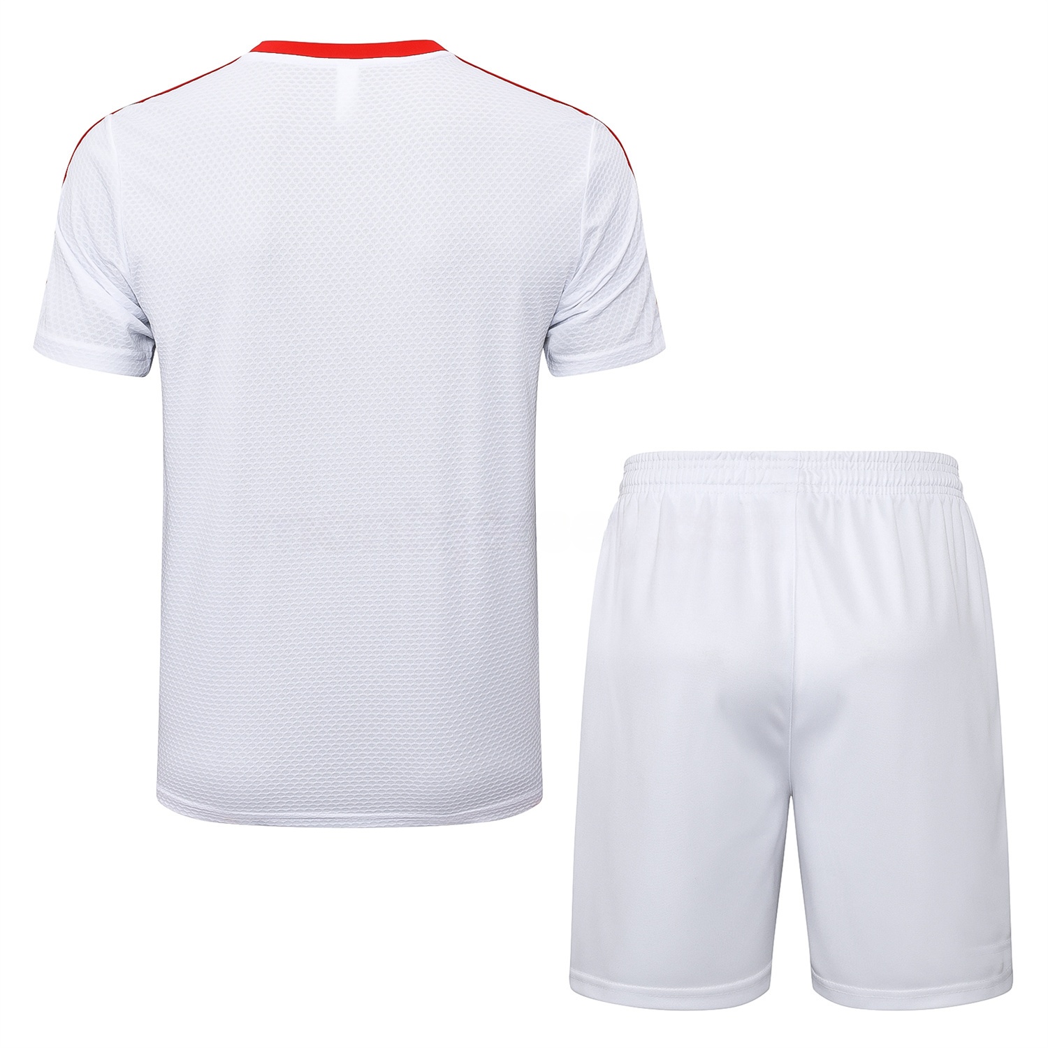 Bayern Munich 2025 125th Anniversary Short-Sleeve Training Set - White Top and Shorts - ReplicasJersey