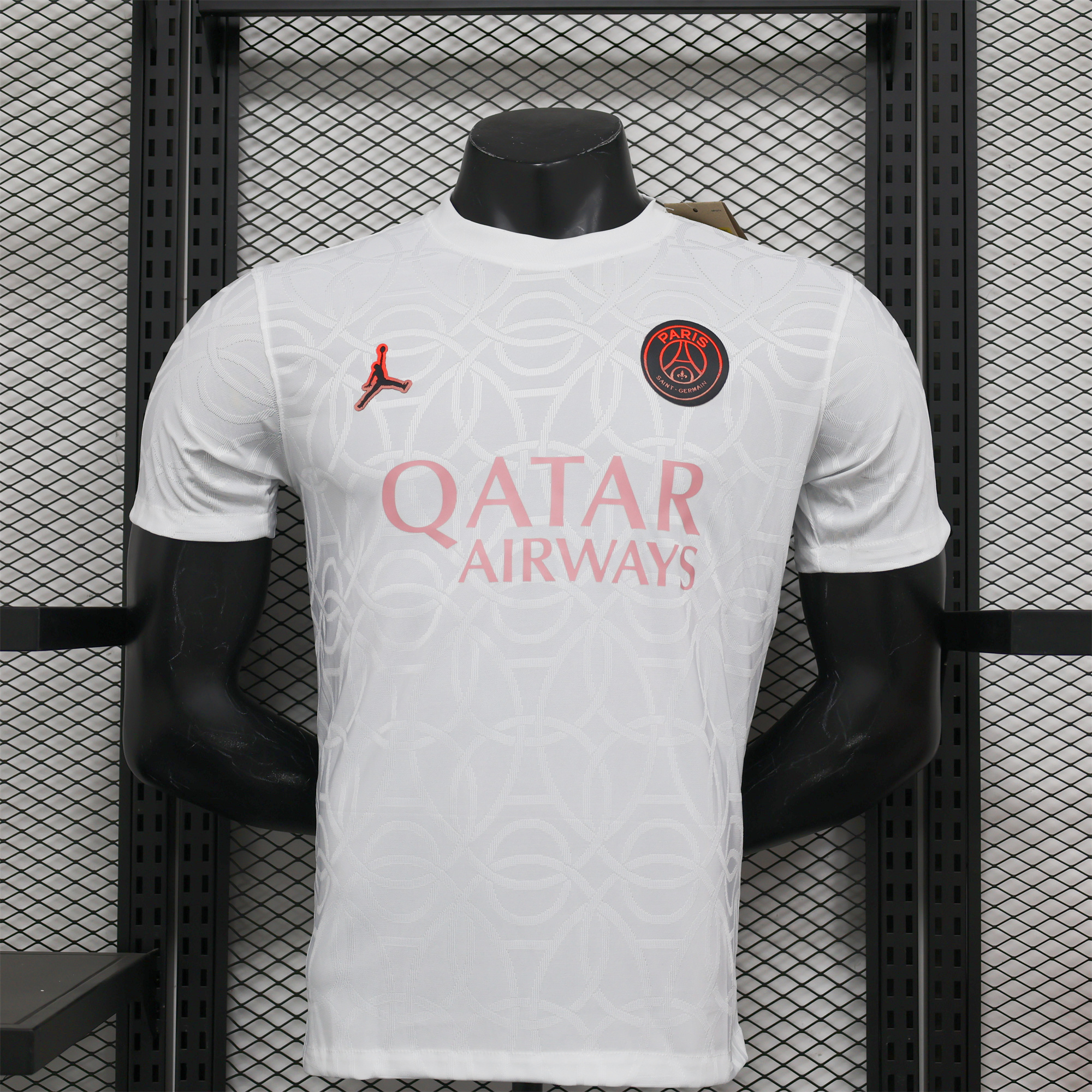 Paris Saint-Germain PSG X JD 24-25 Third Pre-Match White Jersey - Player Version - ReplicasJersey