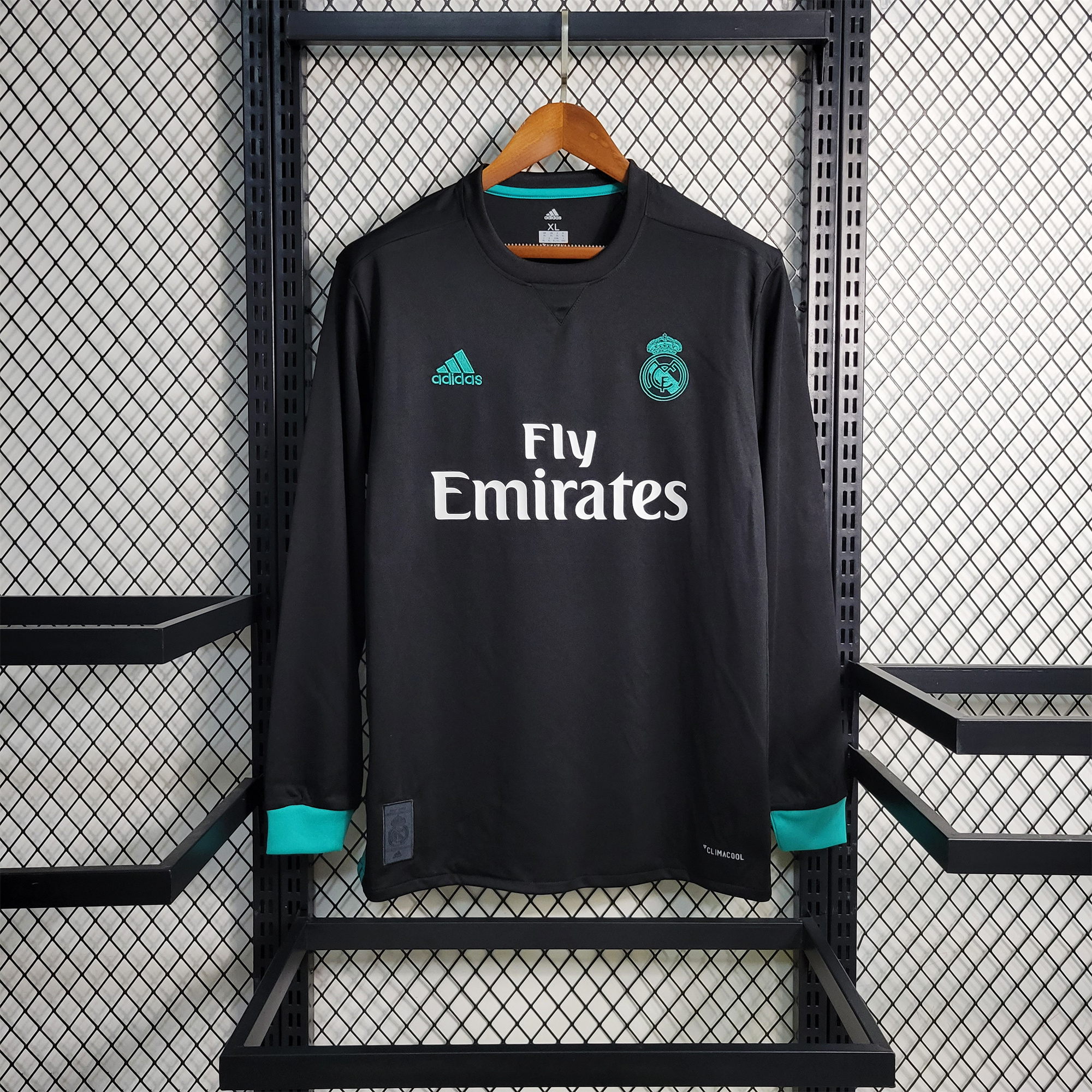 Retro Real Madrid 17-18 Away Stadium Long Sleeve Jersey - ReplicasJersey