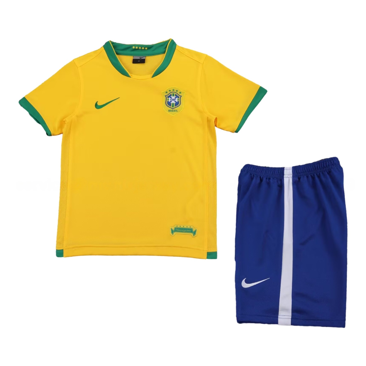 Retro Brazil 2006 Home Kids Kit - ReplicasJersey