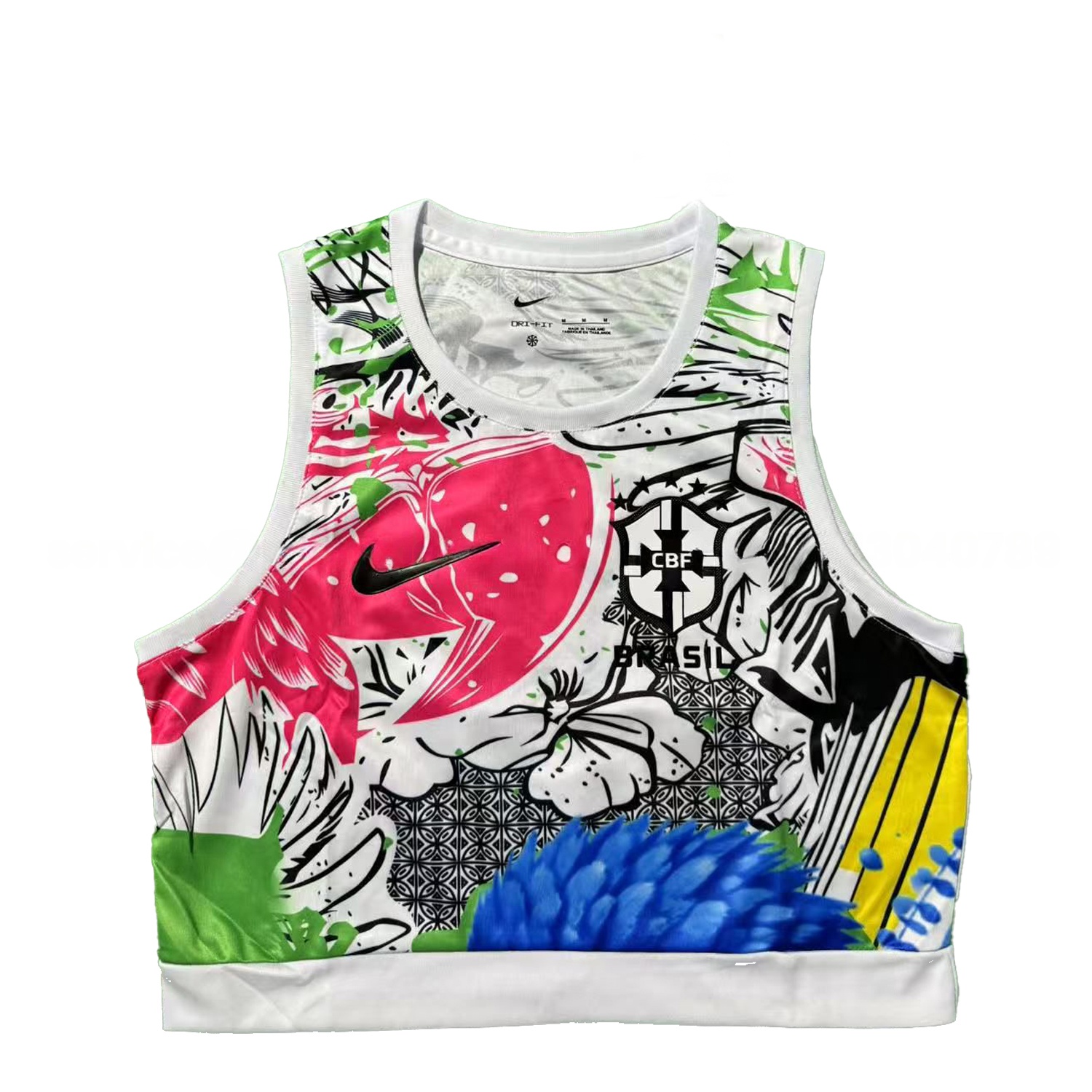 Women's Brazil 25-26 Red Parrot Yoga Vest - ReplicasJersey