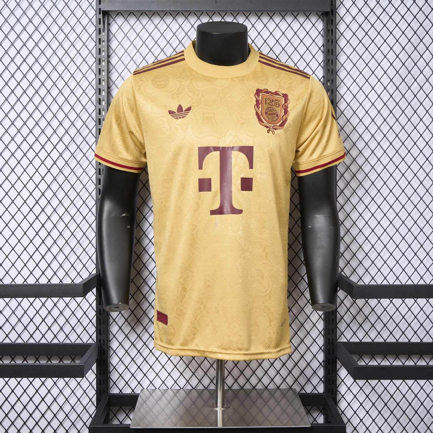 Bayern Munich 2025 Golden 125th Anniversary Jersey - Player Version - ReplicasJersey