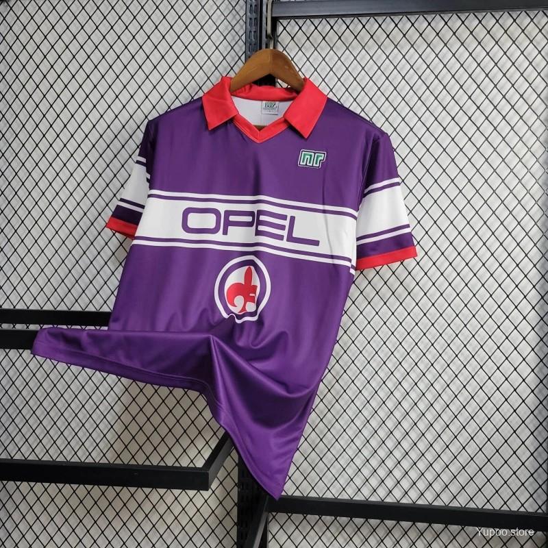Retro Fiorentina 1984-85 Home Stadium Jersey - ReplicasJersey