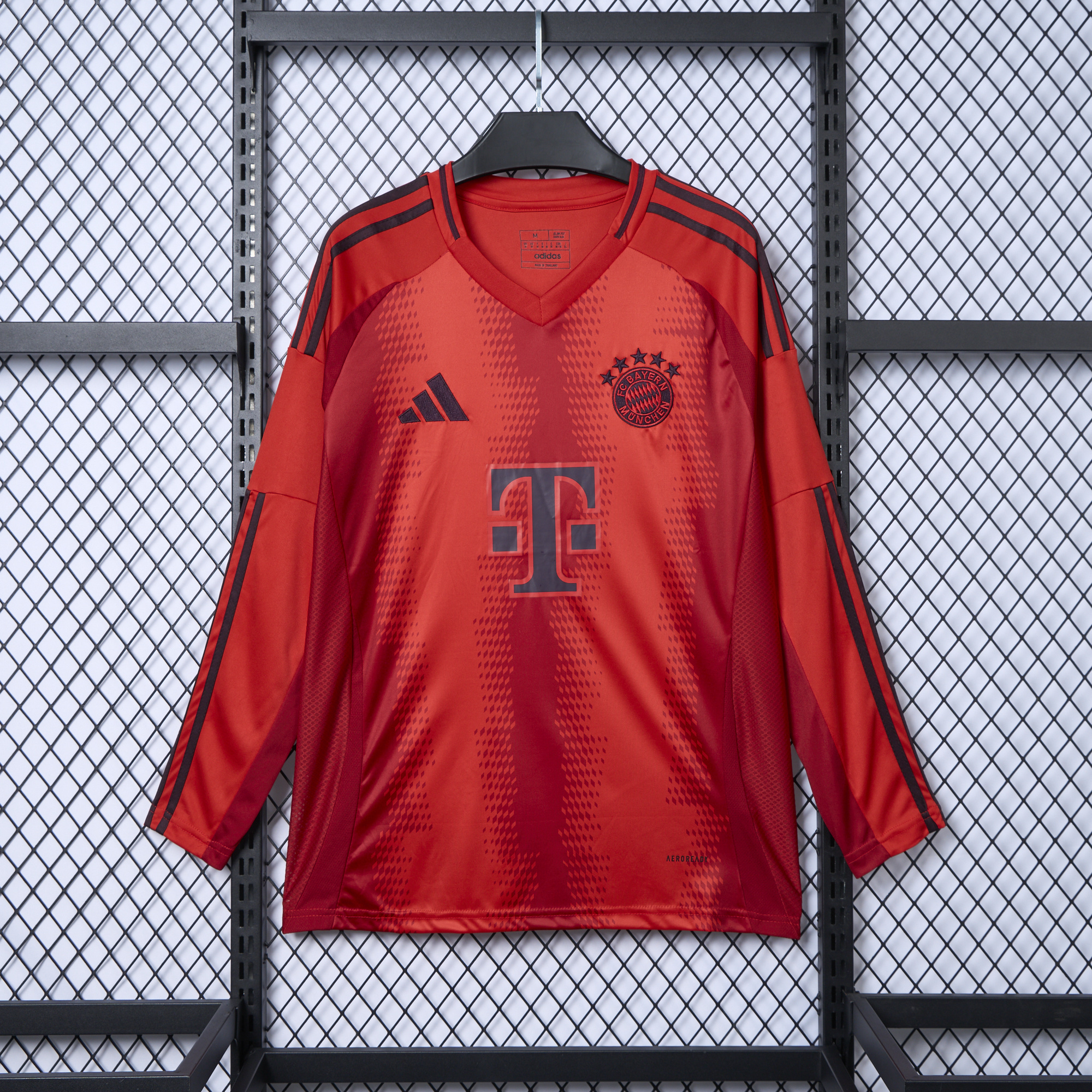 Bayern Munich 24-25 Home Long Sleeve Jersey - Fans Version - ReplicasJersey
