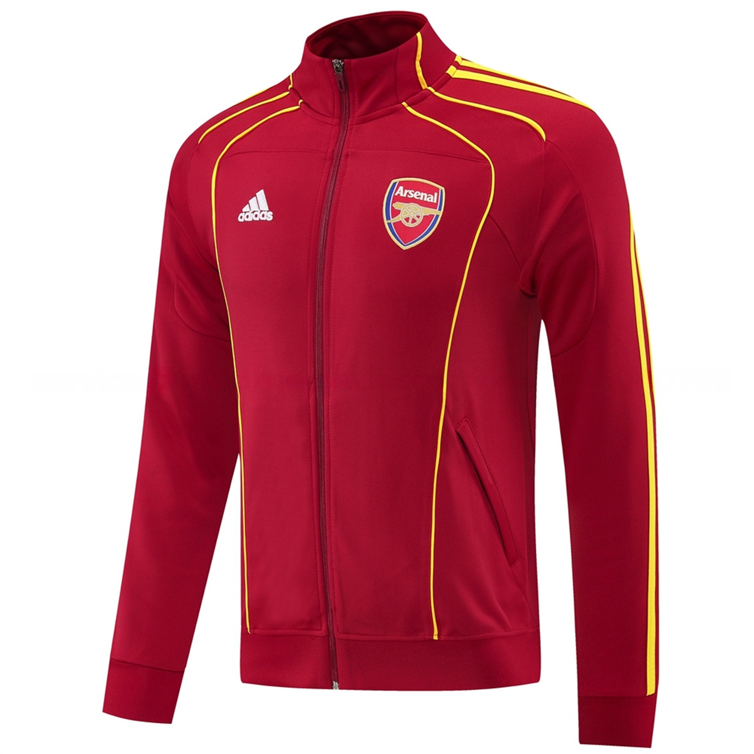 Arsenal 25-26 Jacket Training Tracksuit - Red Jackets & Black Pants - ReplicasJersey