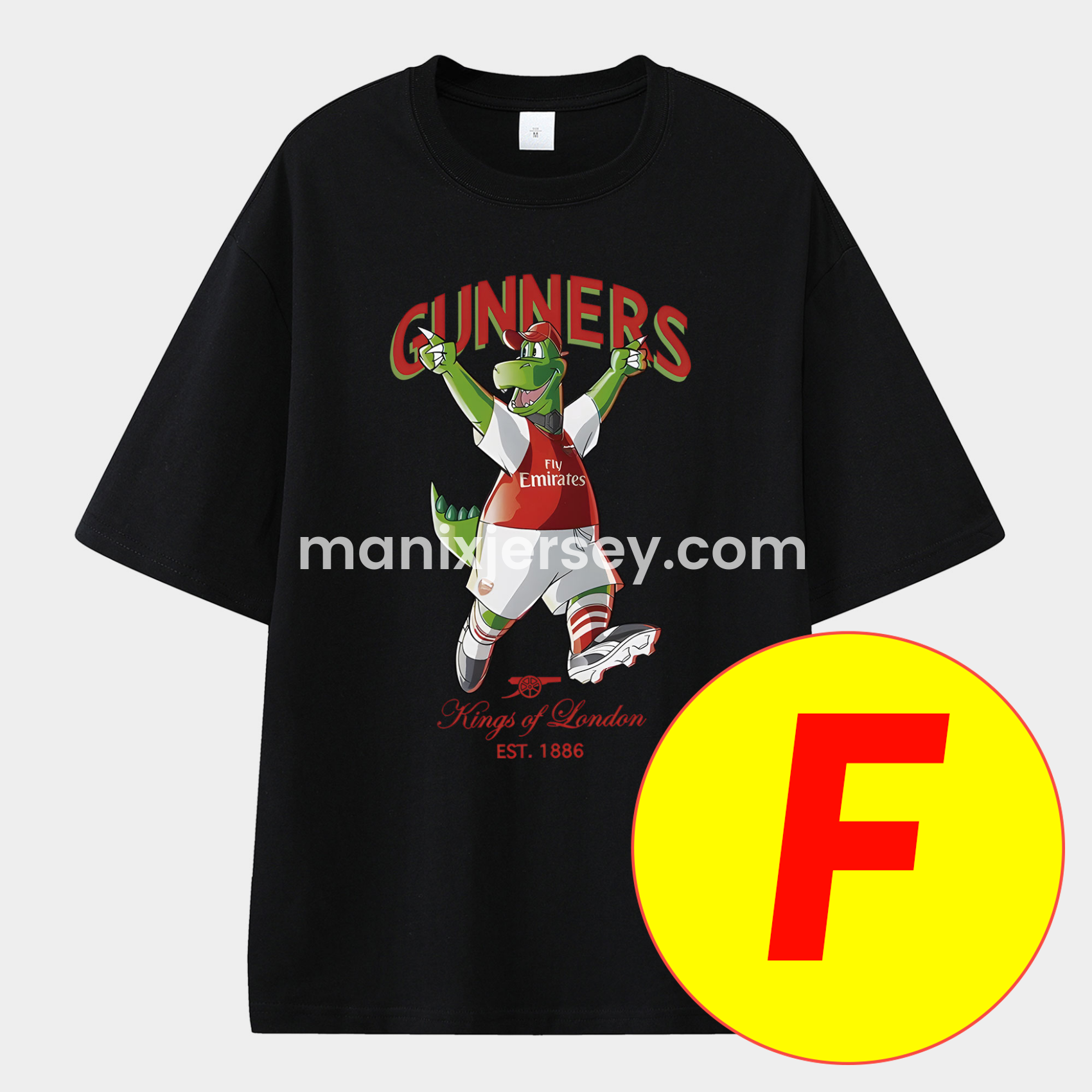 Arsenal Henry Wenger Saka Gunners Unisex Pure Cotton T-shirt - ReplicasJersey
