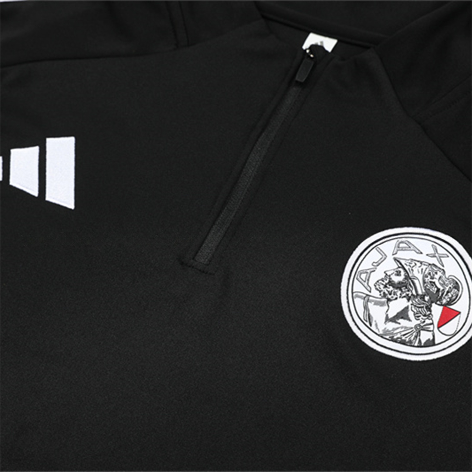 Ajax 25-26 Kids Long Sleeve Training Set - Black Top and Black Pants - ReplicasJersey