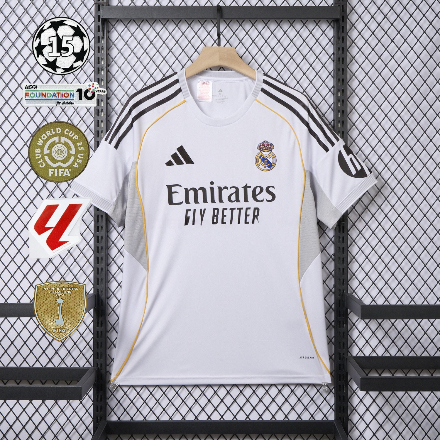 Real Madrid 25-26 Home White Jersey - Fans Version - ReplicasJersey