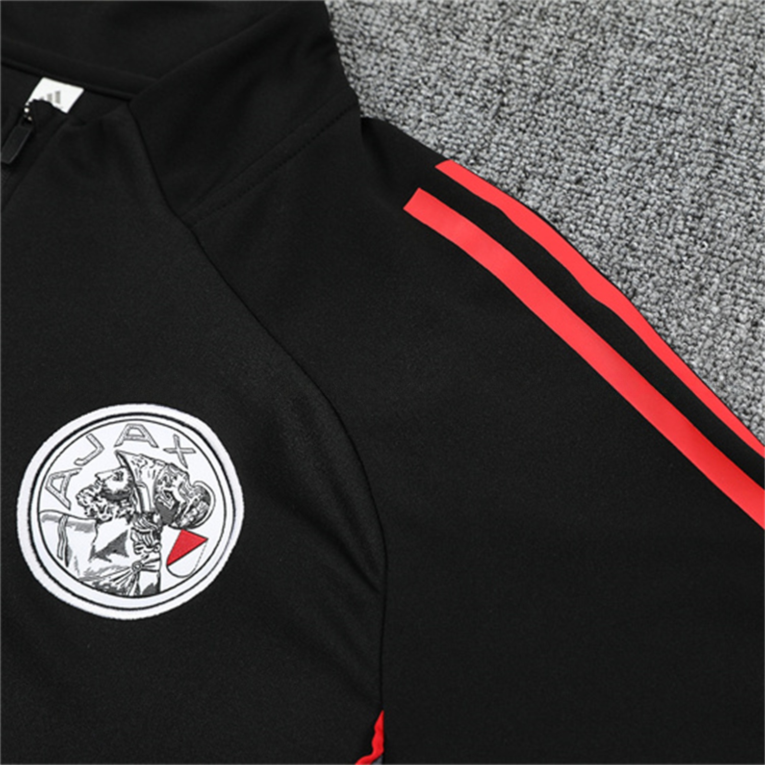 Ajax 25-26 Kids Long Sleeve Training Set - Black Top and Black Pants - ReplicasJersey