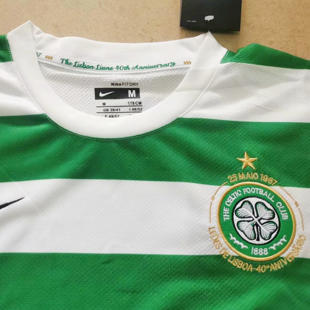 Retro Celtic 07-08 Home Stadium Jersey - ReplicasJersey