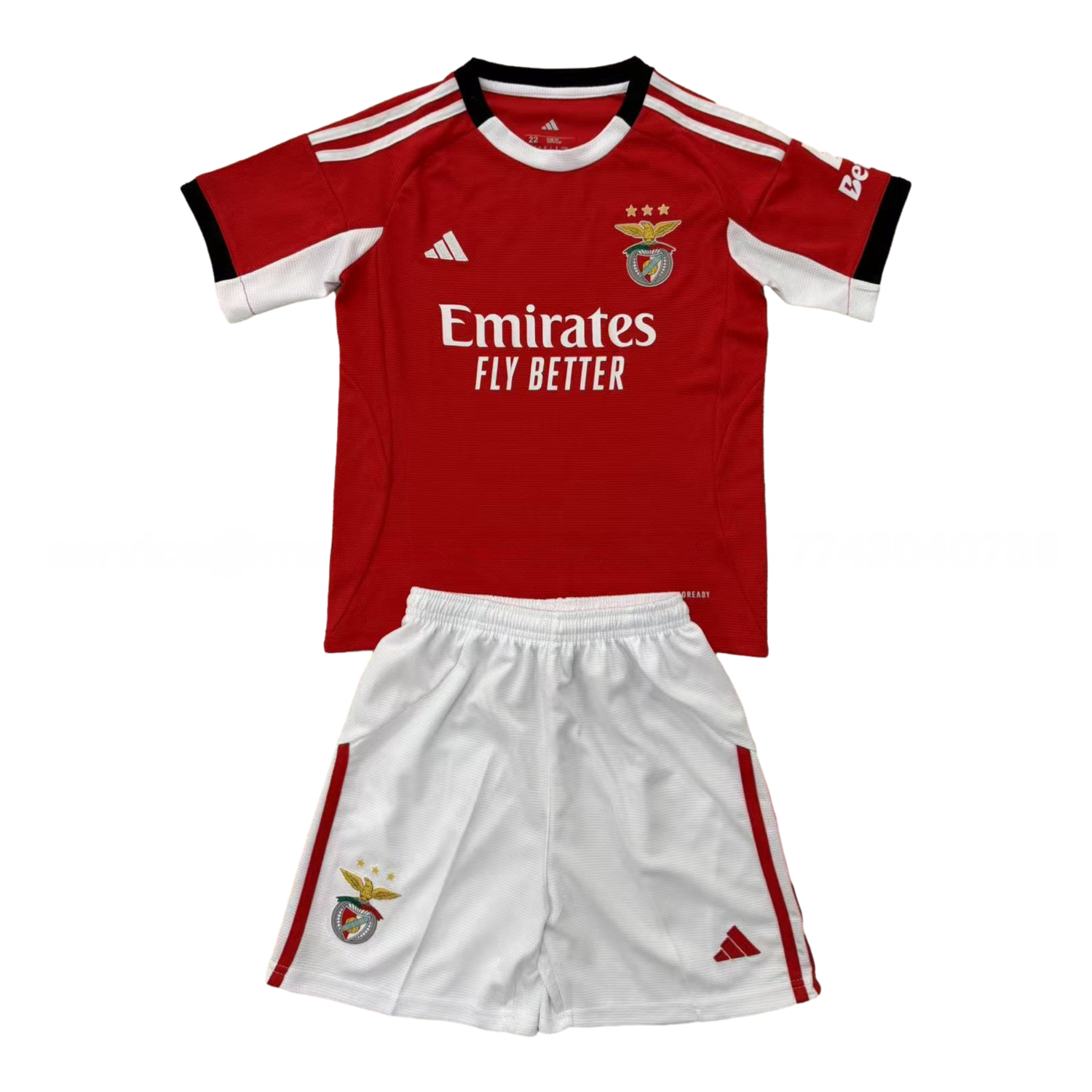 Benfica 25-26 Home Men's Adult Jersey Set - Fans Version - ReplicasJersey