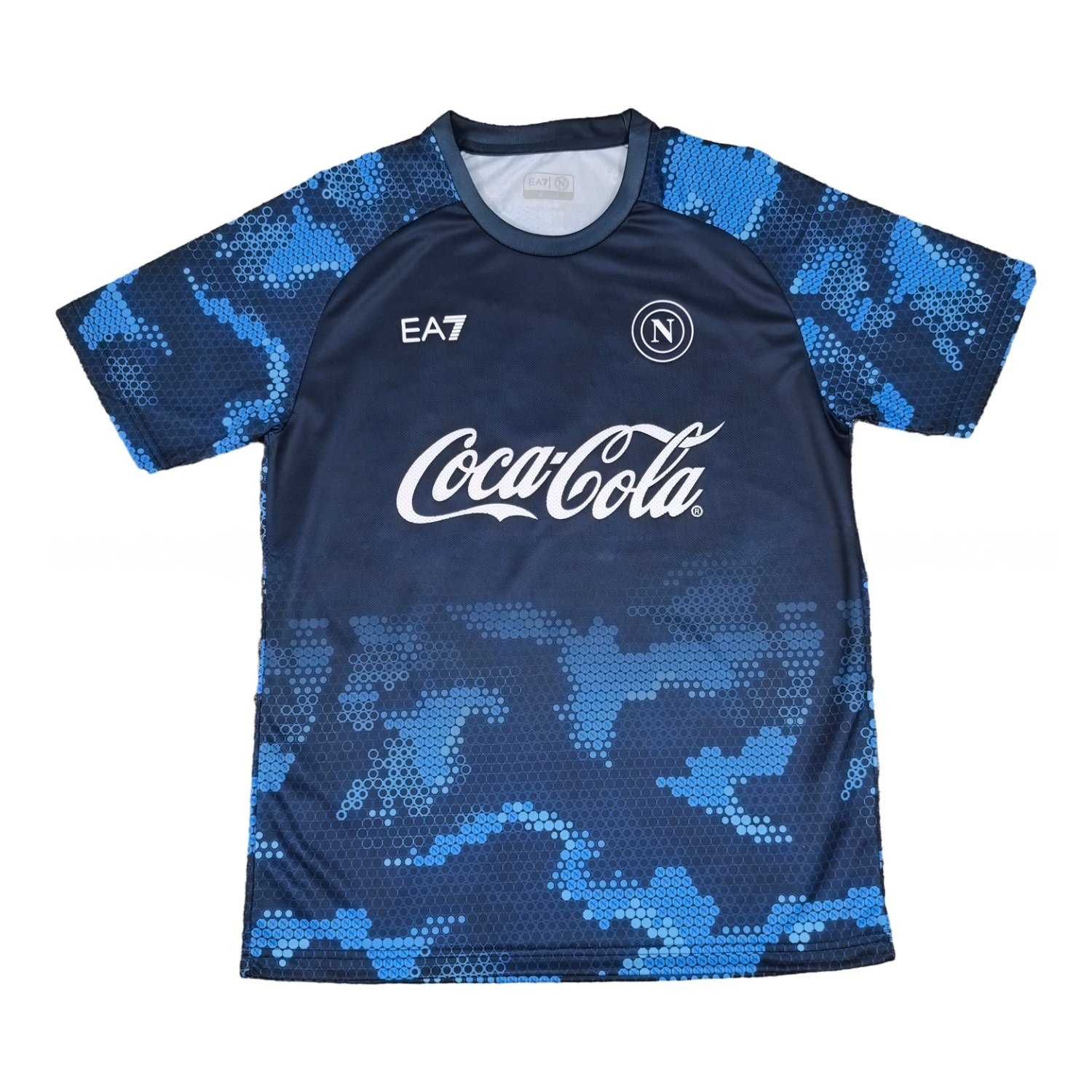 Napoli 24-25 Navy Blue Pre-Match Training Jersey - Fans Version - ReplicasJersey