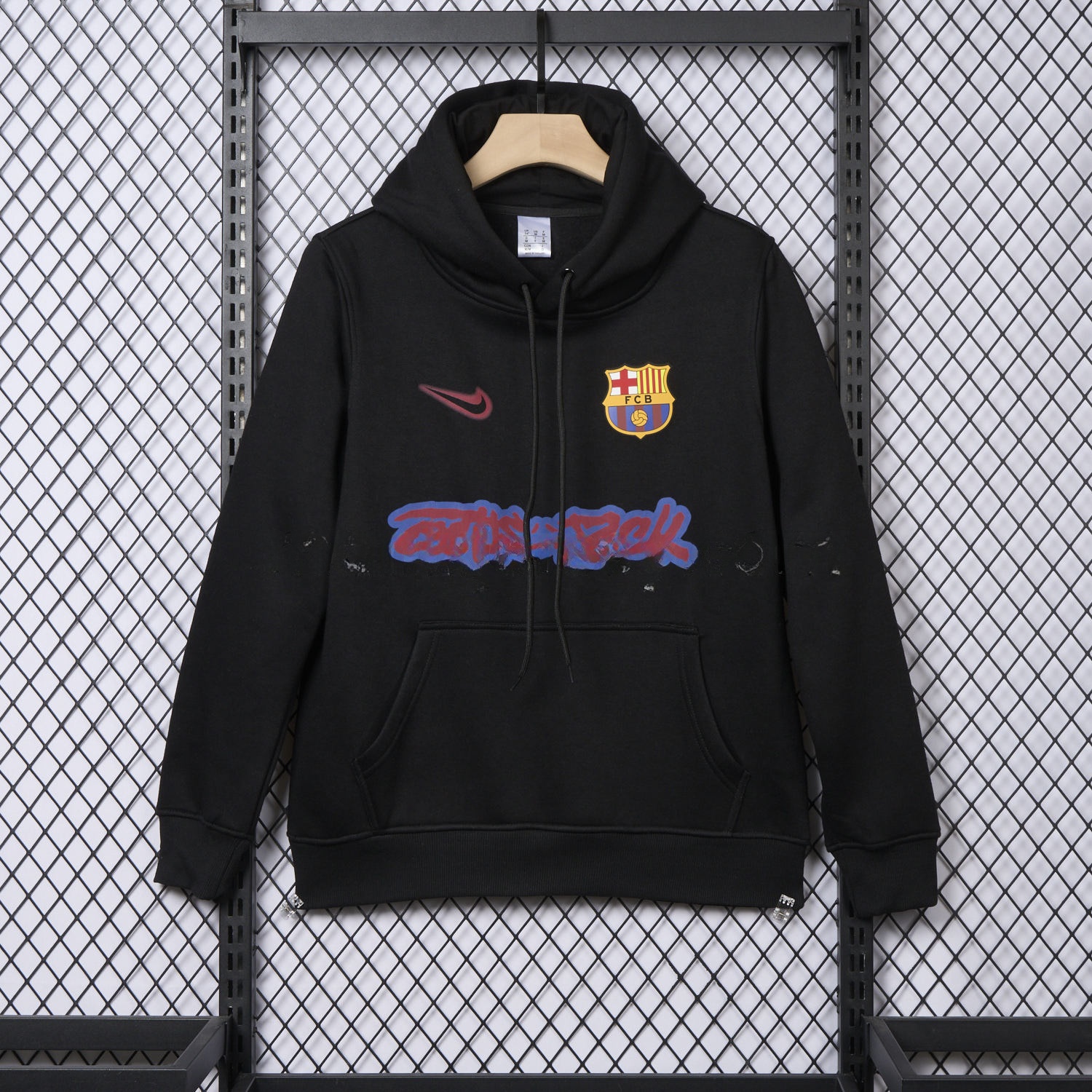 B.A.R.S.A x Travis Scott Black Unisex Pullover Hoodie - ReplicasJersey